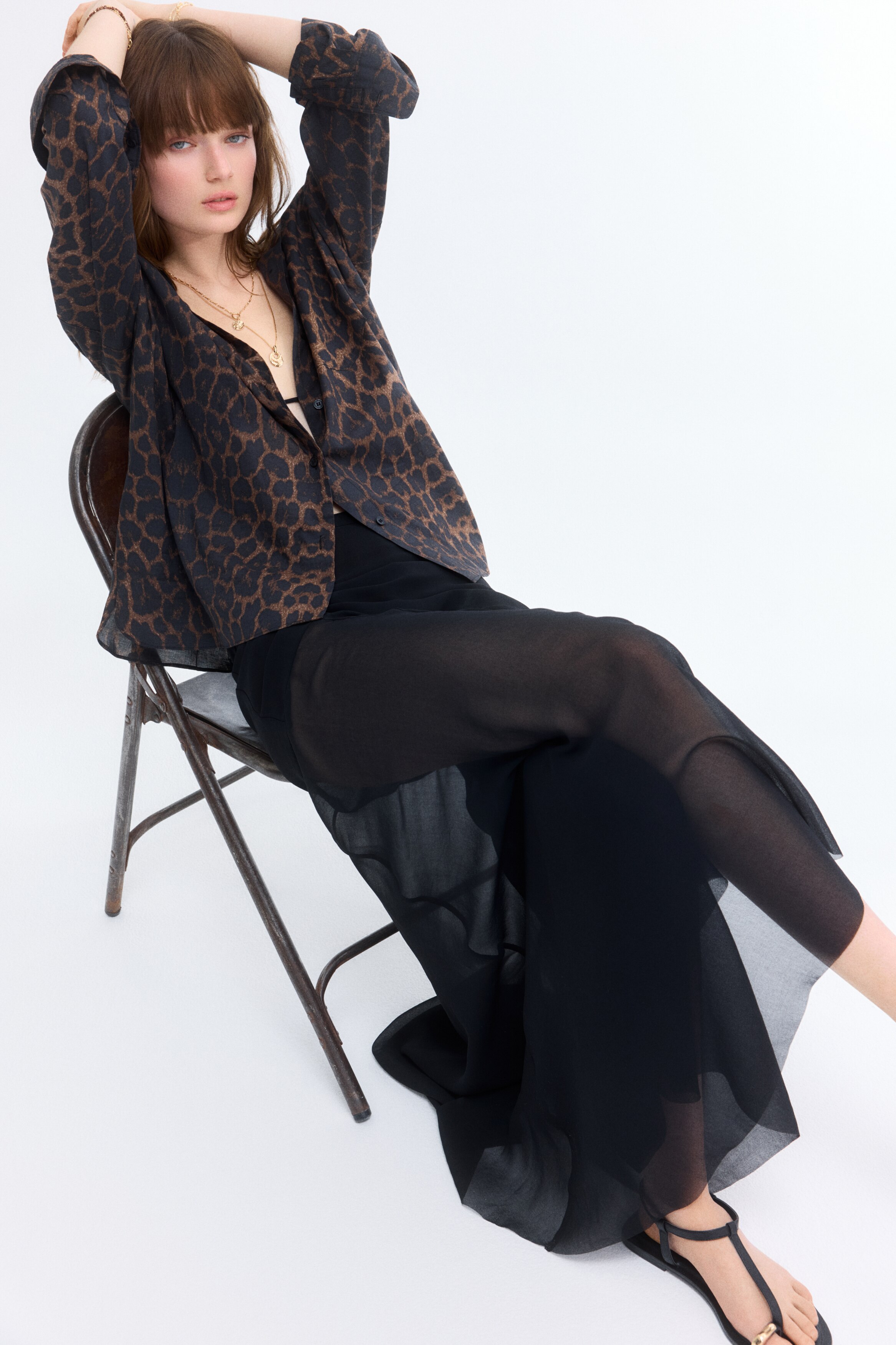 Brown/leopard print