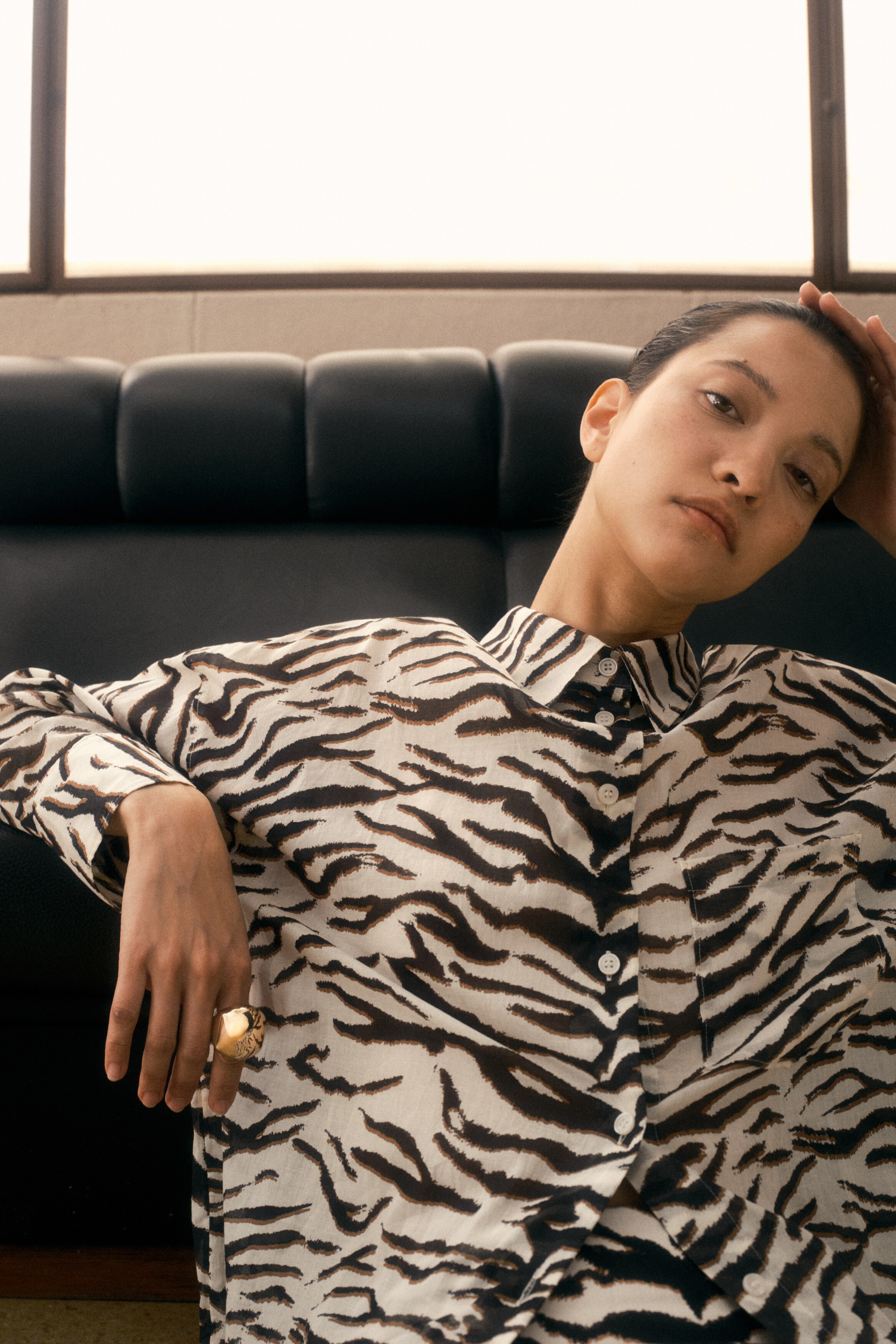 Хлопчатобумажная рубашка H&M