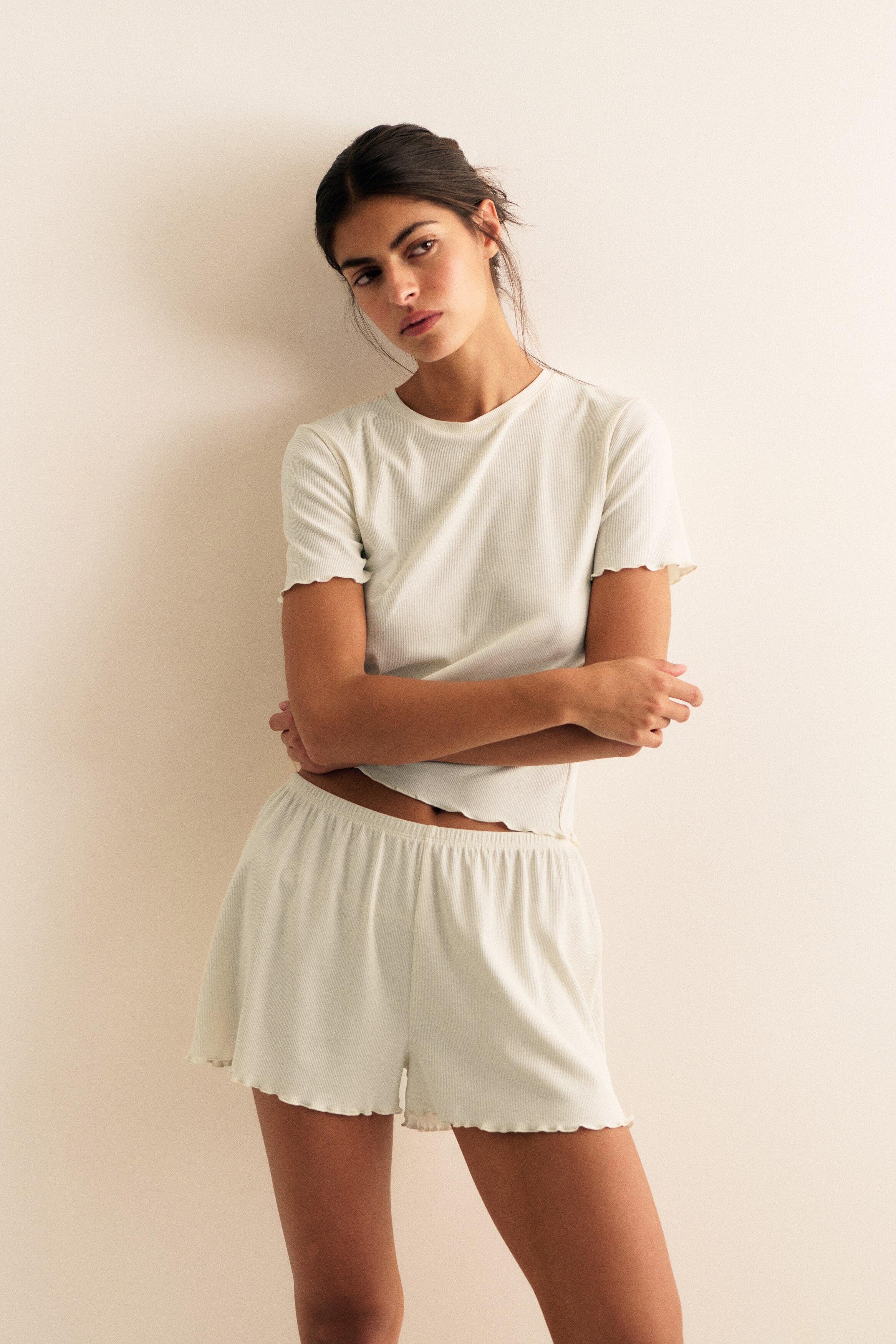 Пижама из модальной ткани H&M
