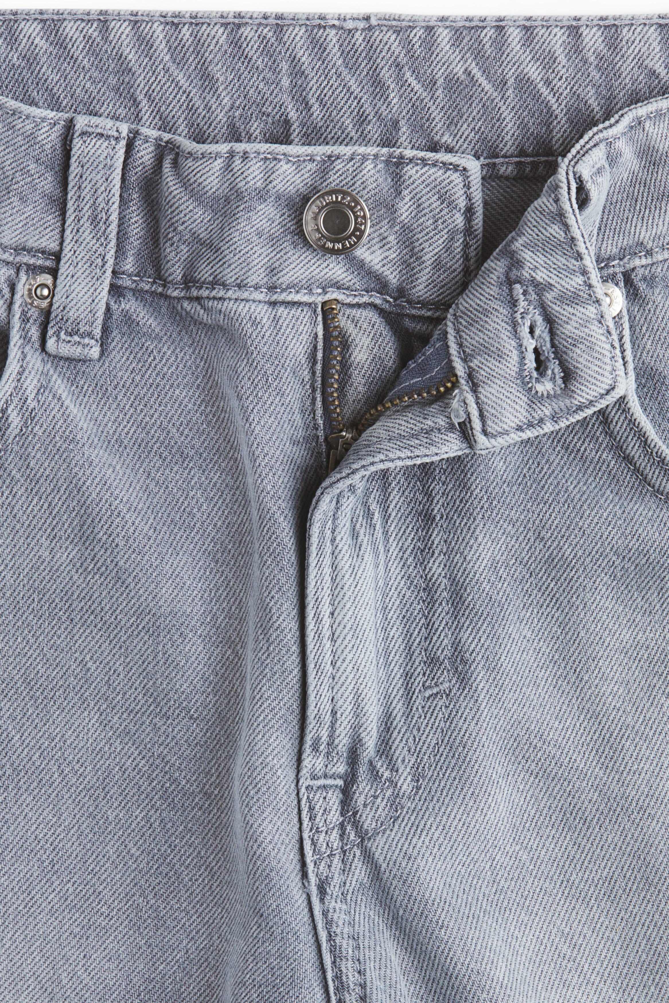 Мягкие, как перышко, широкие обычные джинсы light denim gray