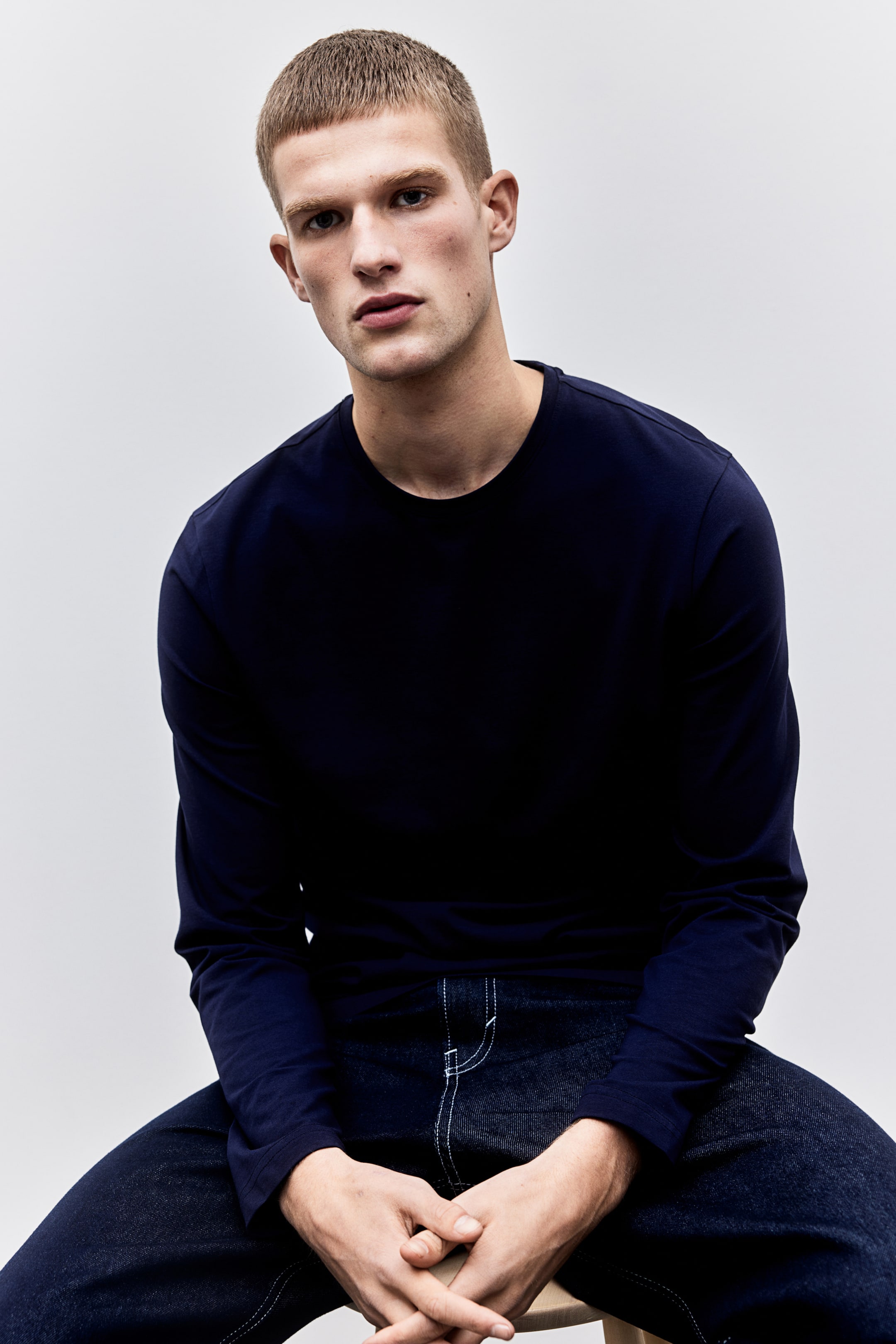 Рубашка из джерси H-M Slim Fit 2090₽