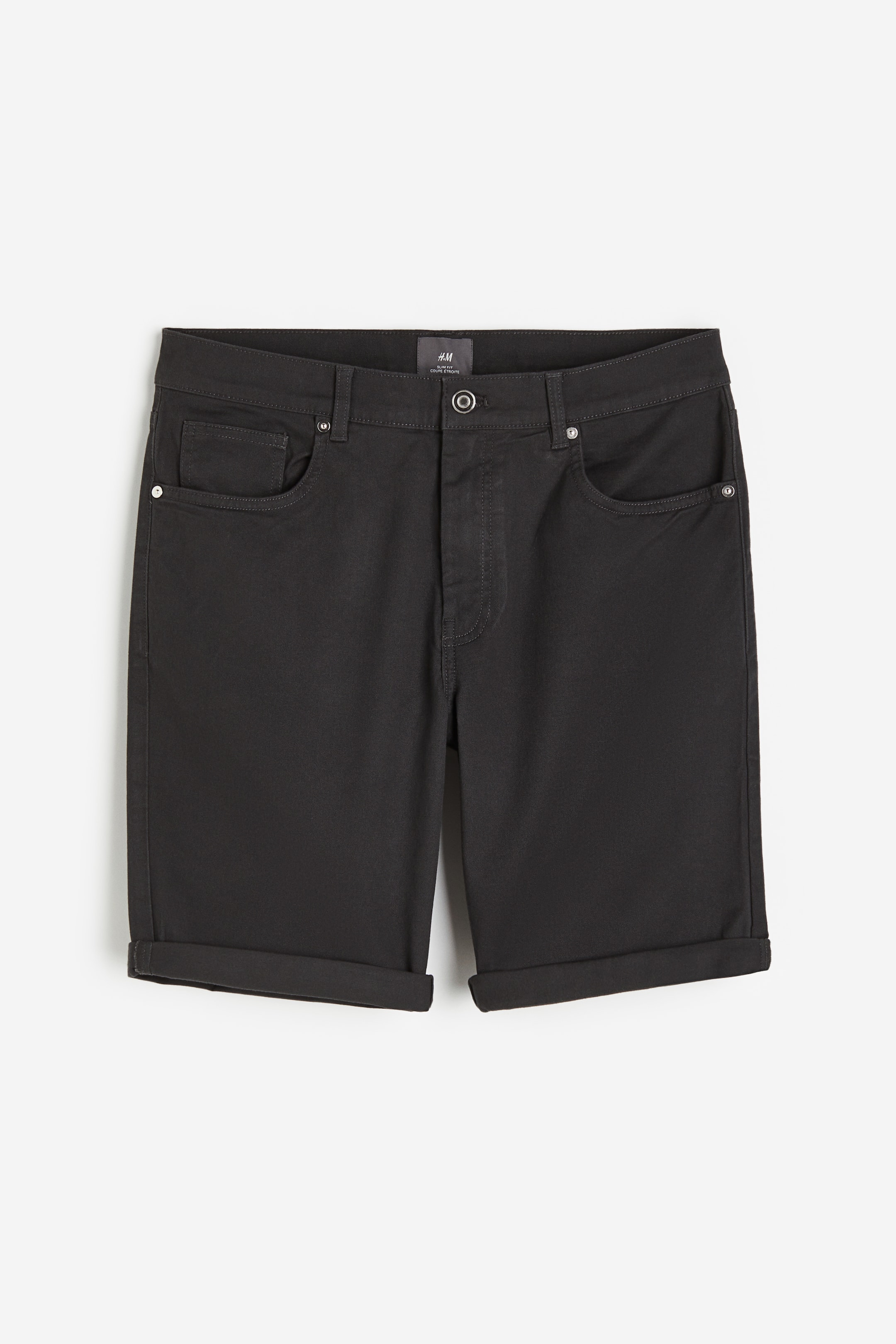 Шорты из хлопчатобумажной саржи H-M Slim Fit 2490₽