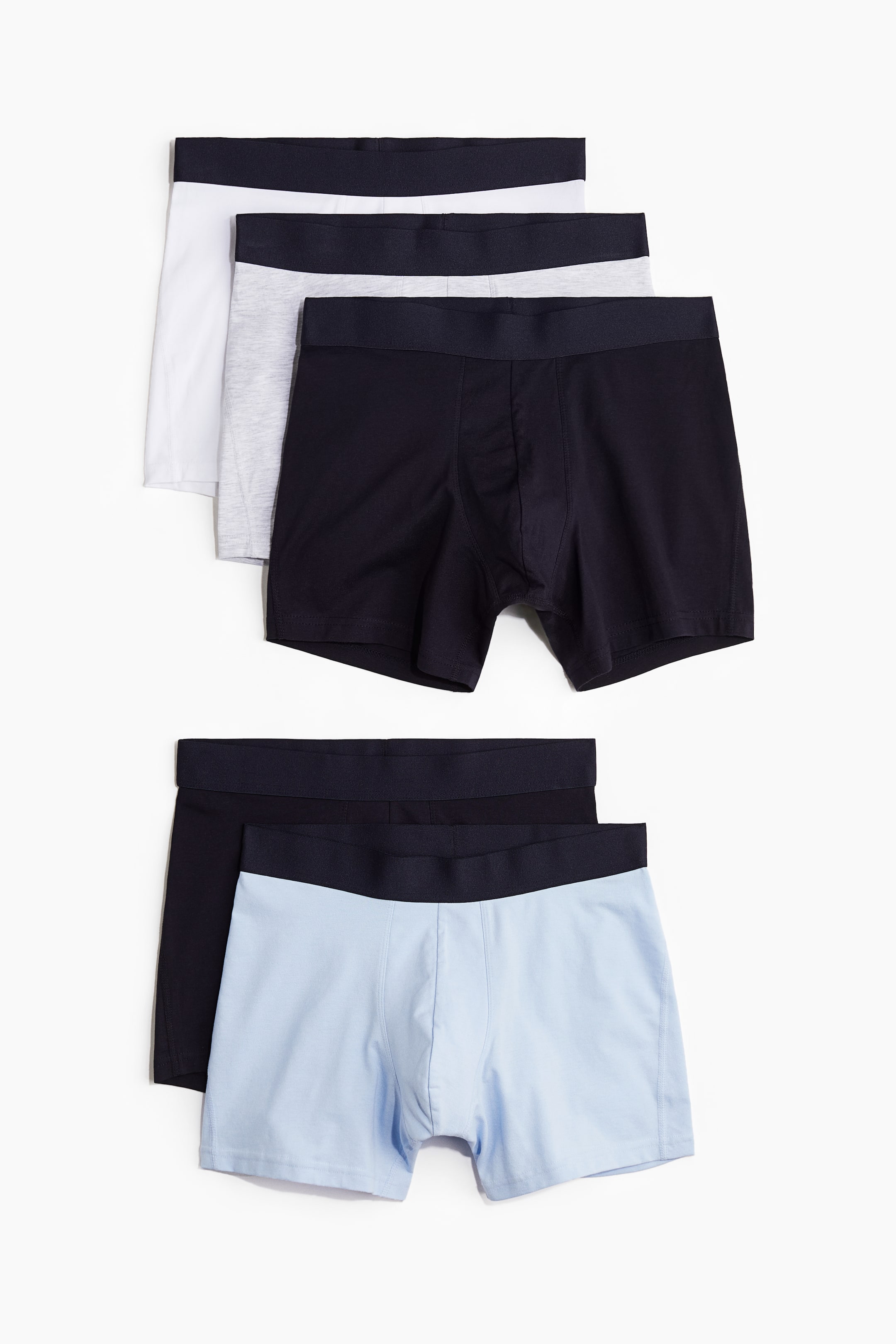 Трусы-боксеры средней длины из лайкры в 5-ти упаковках от H-M 5690₽