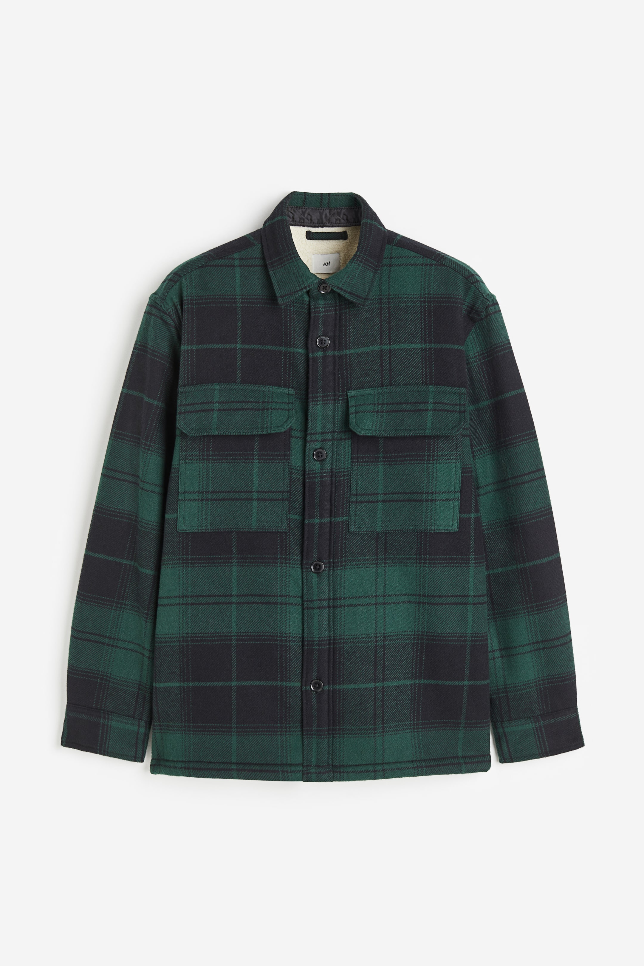 Верхняя рубашка H-M обычного покроя на плюшевой подкладке 6690₽