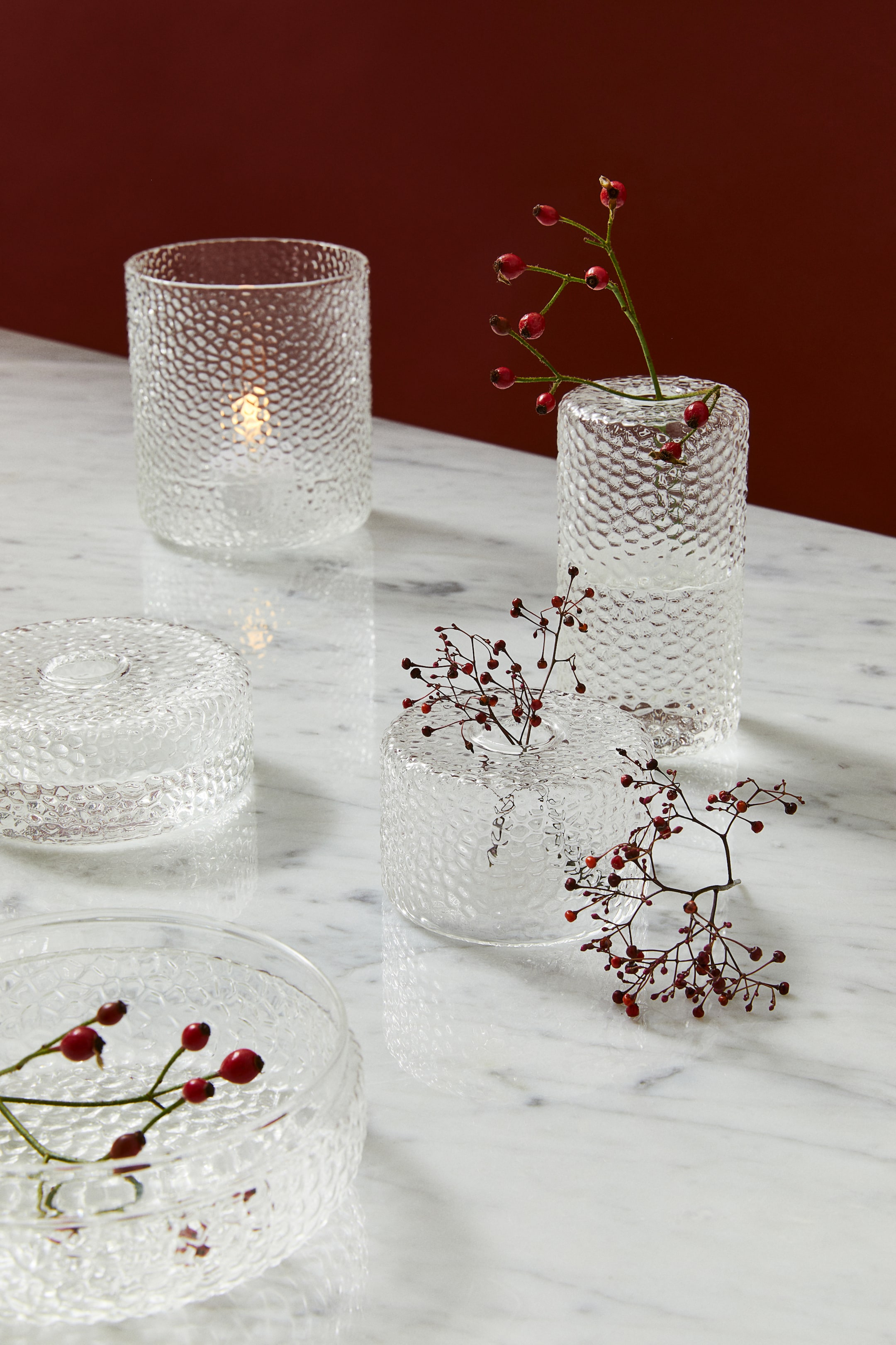 Стеклянная мини-ваза H-M 1490₽