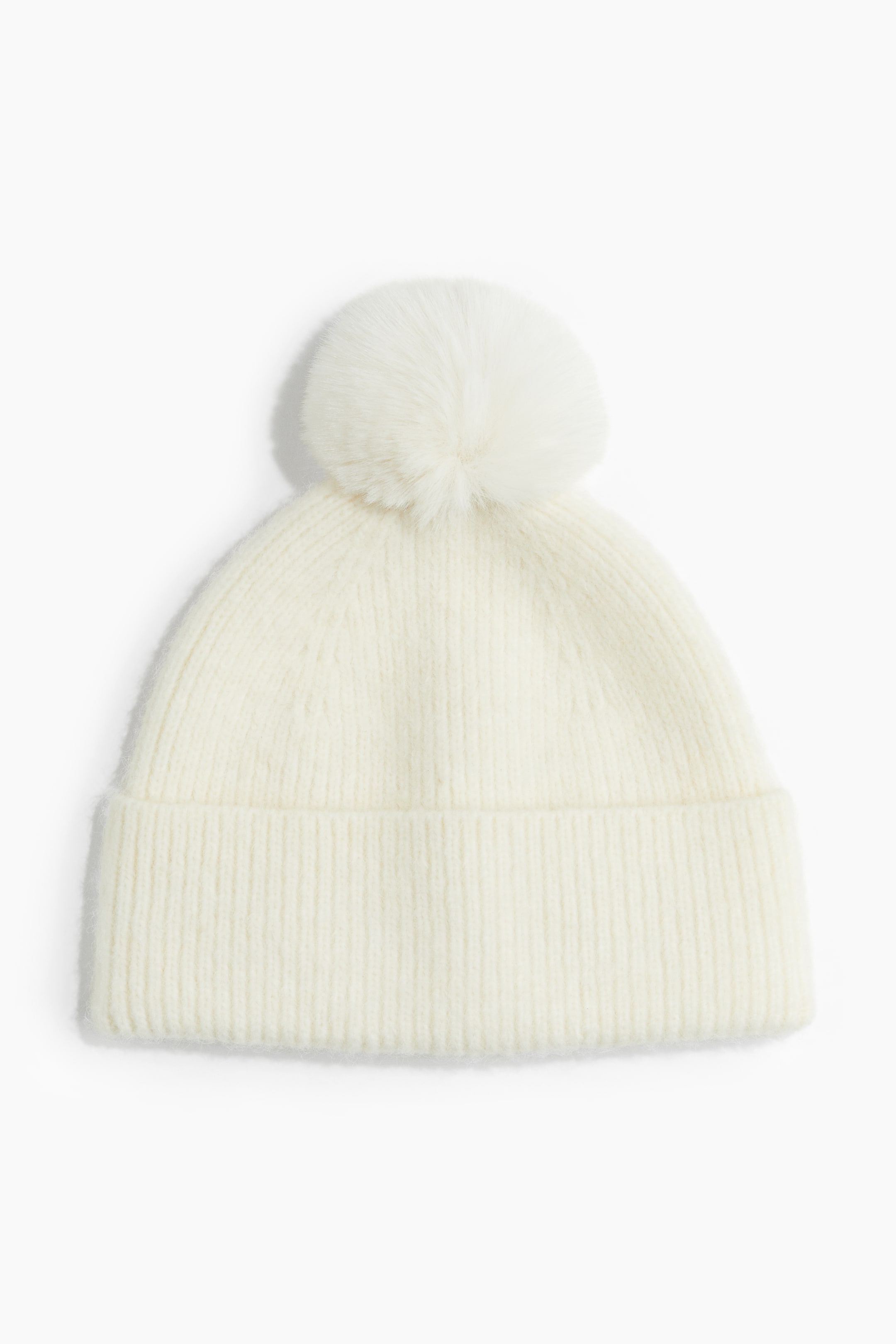 Вязаная шапка H-M с помпоном в рубчик 2890₽