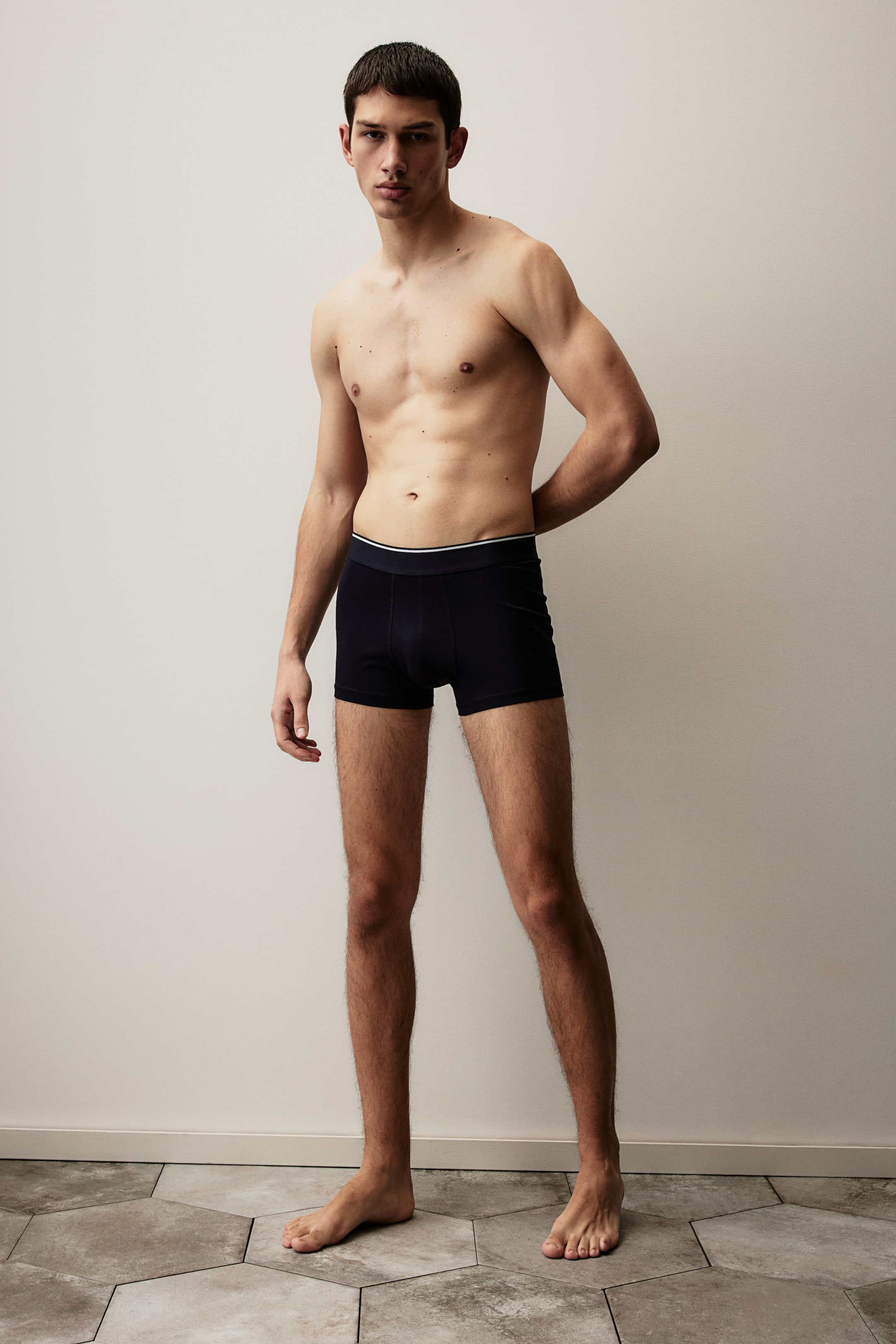 H-M 3-х комплектные короткие трусы-боксеры с лайкрой 3790₽