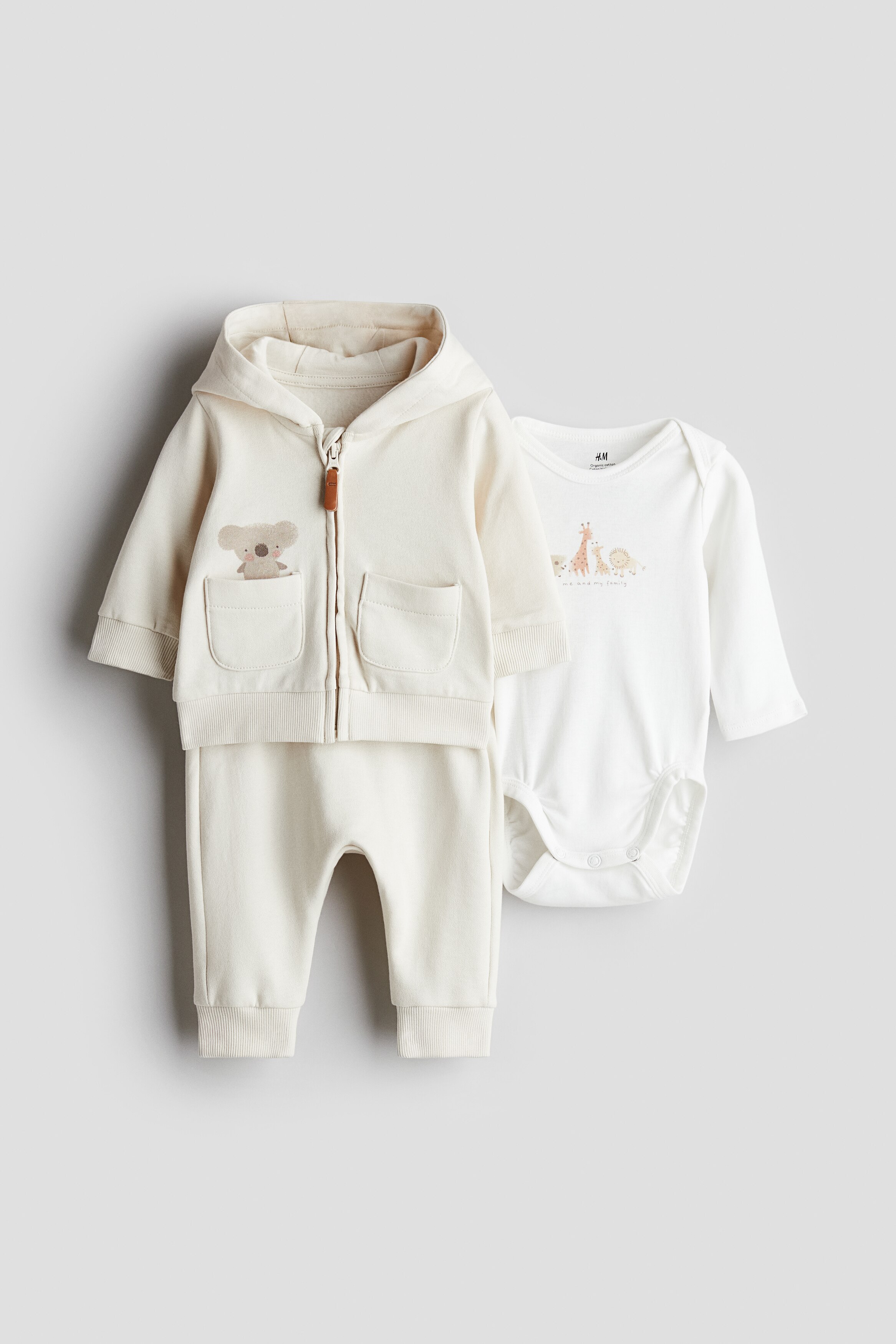 Хлопковый комплект H&M из 3 предметов