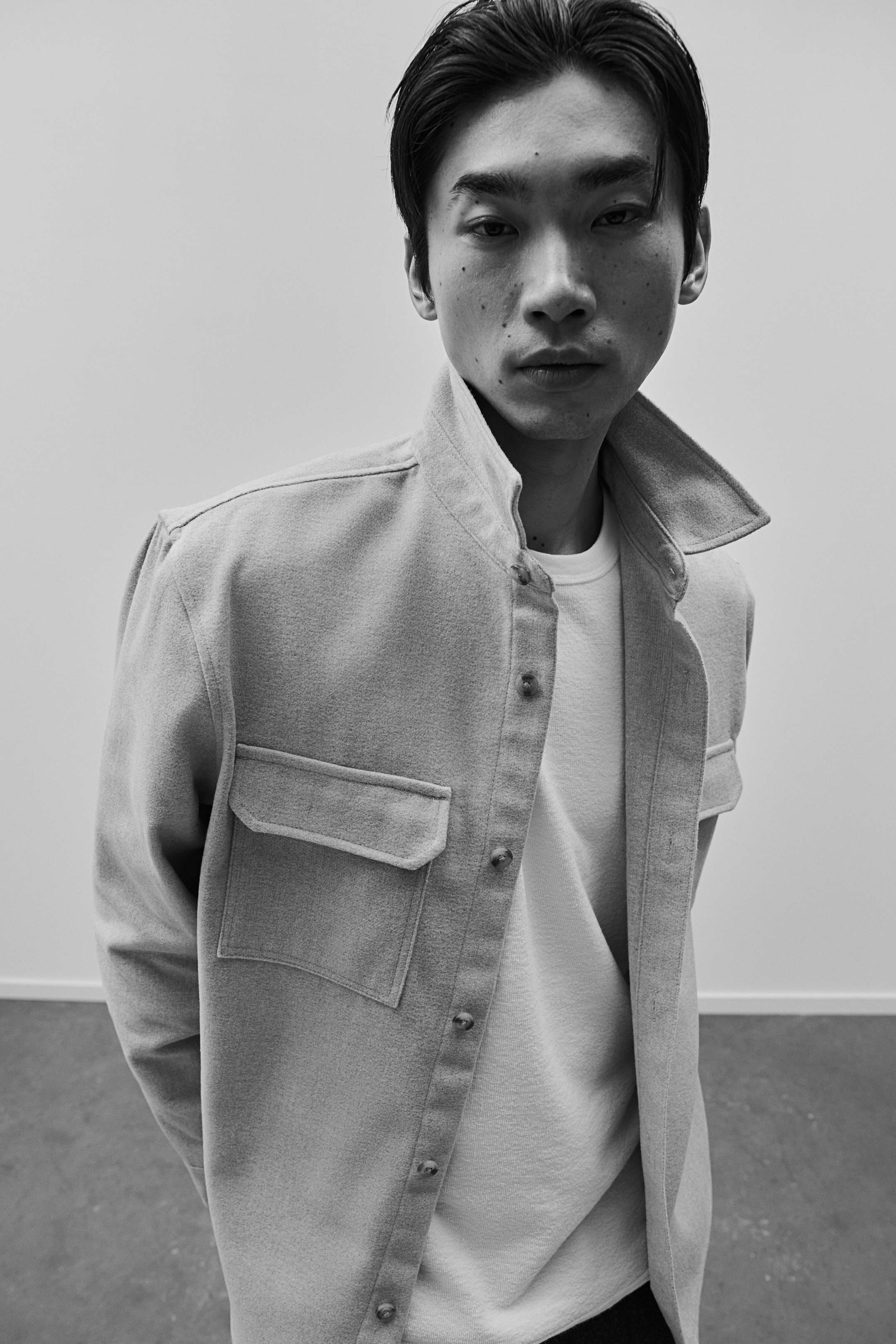 Верхняя рубашка из войлока обычного покроя от H-M 4390₽