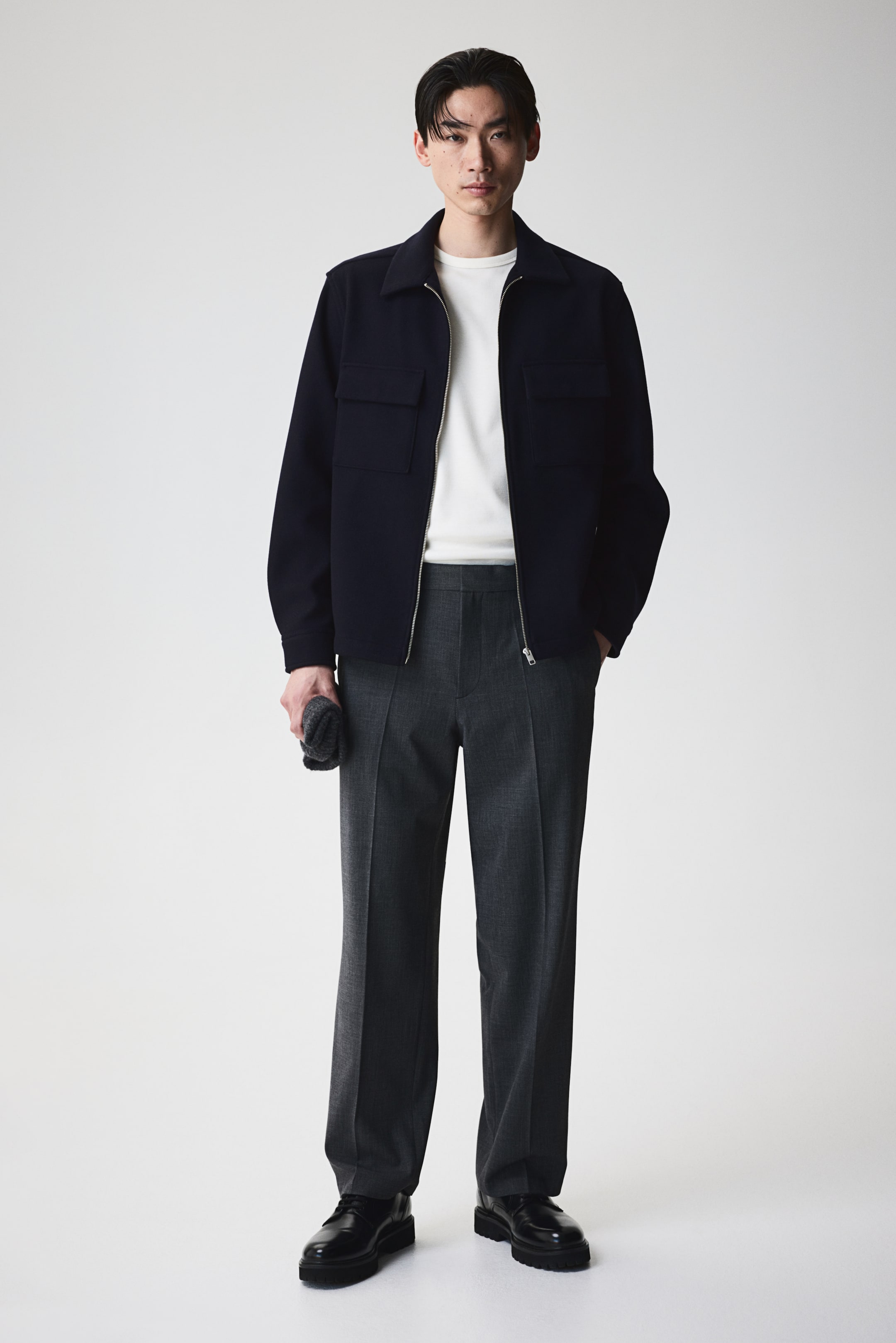 Верхняя рубашка H-M обычного кроя на молнии 9590₽