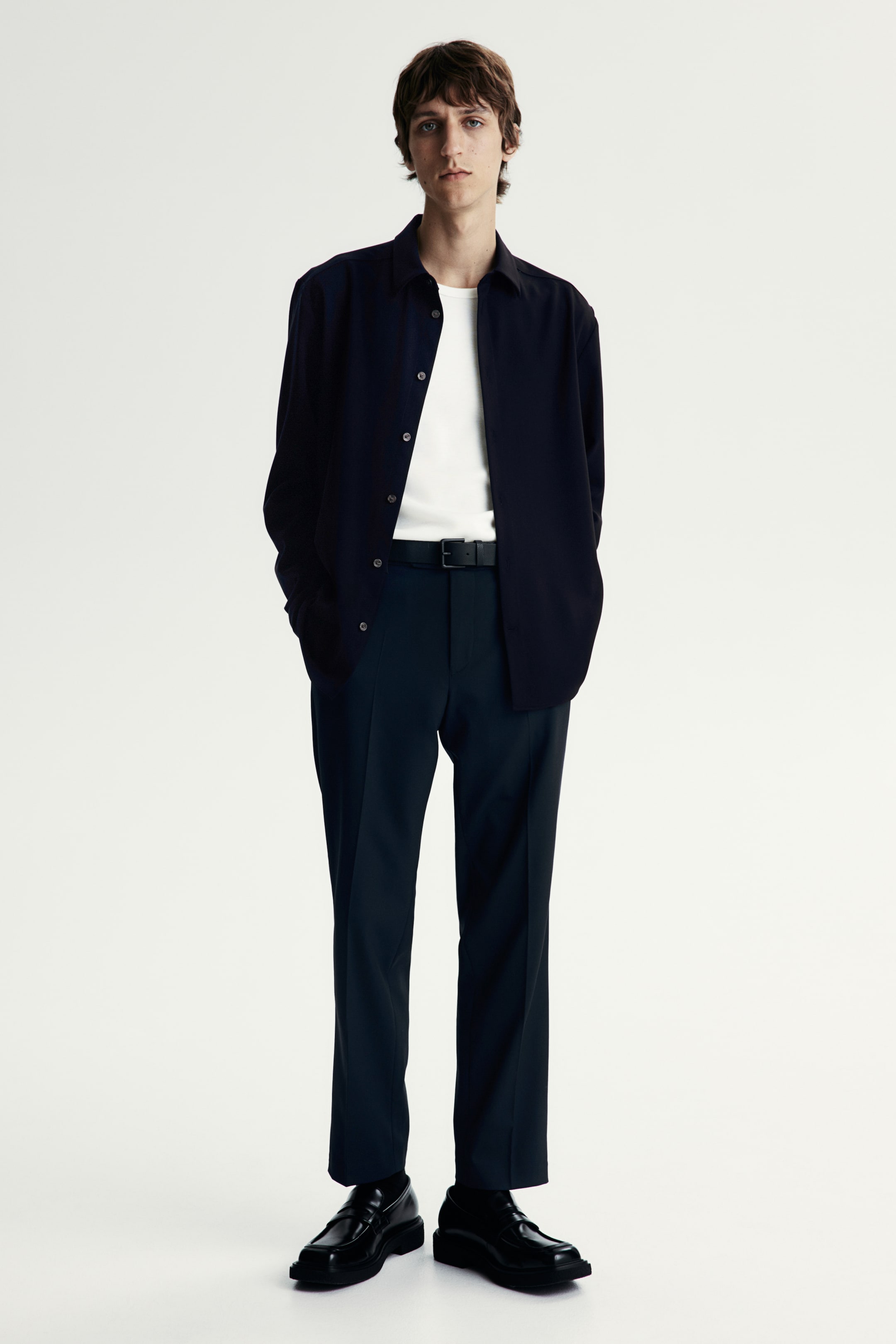 Саржевая рубашка обычного покроя от H-M 3390₽