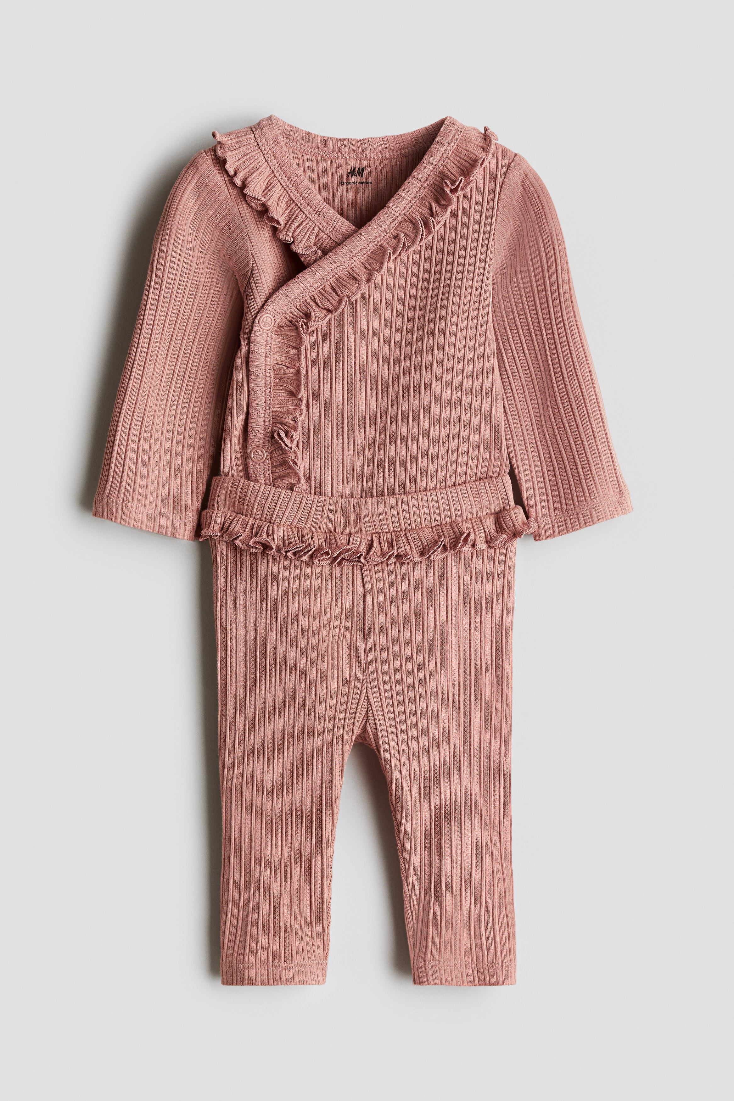Комплект из трикотажа H&M Pointelle из 2 частей