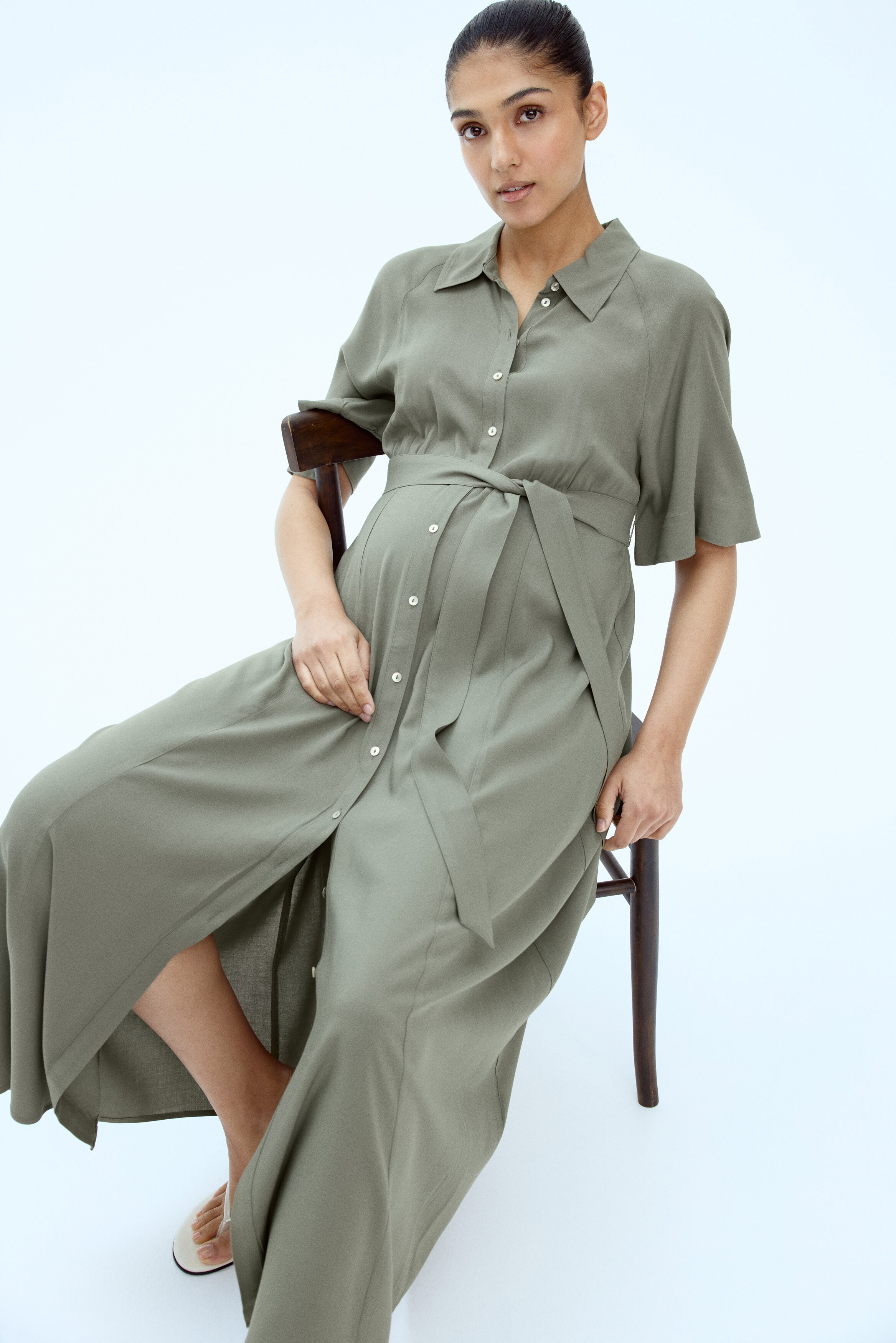 Платье-рубашка H&M MAMA Before & After