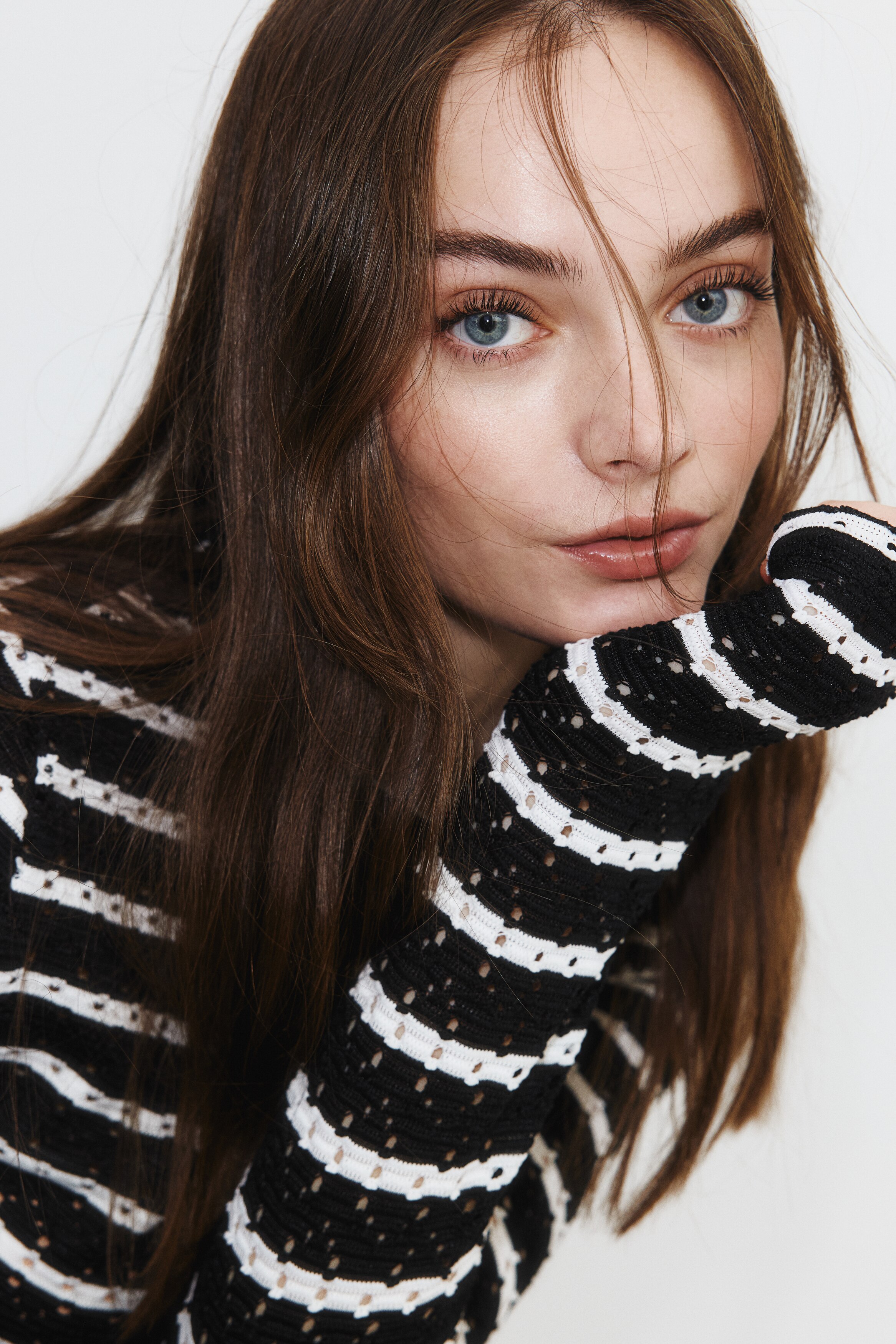 Кардиган из трикотажа H&M Pointelle