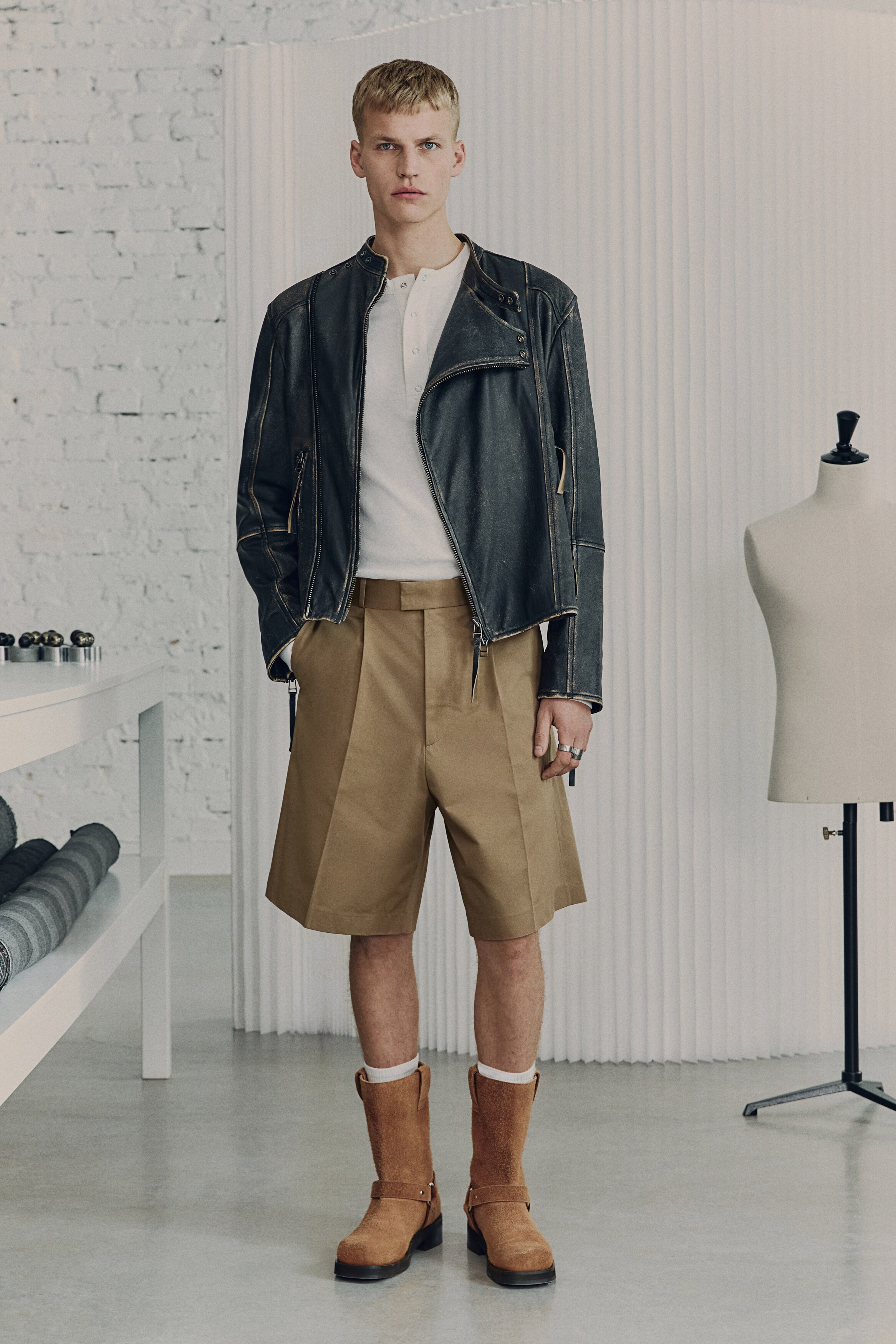 Хлопчатобумажные шорты-бермуды H&M