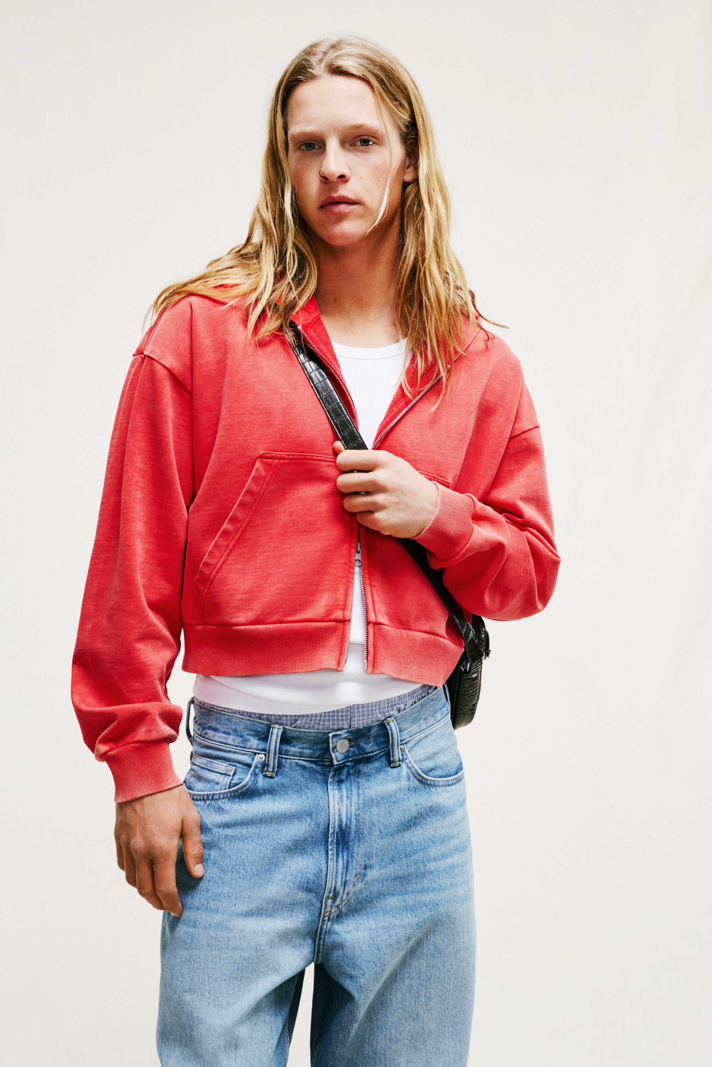 Куртка с капюшоном H&M Оверсайз-кроя