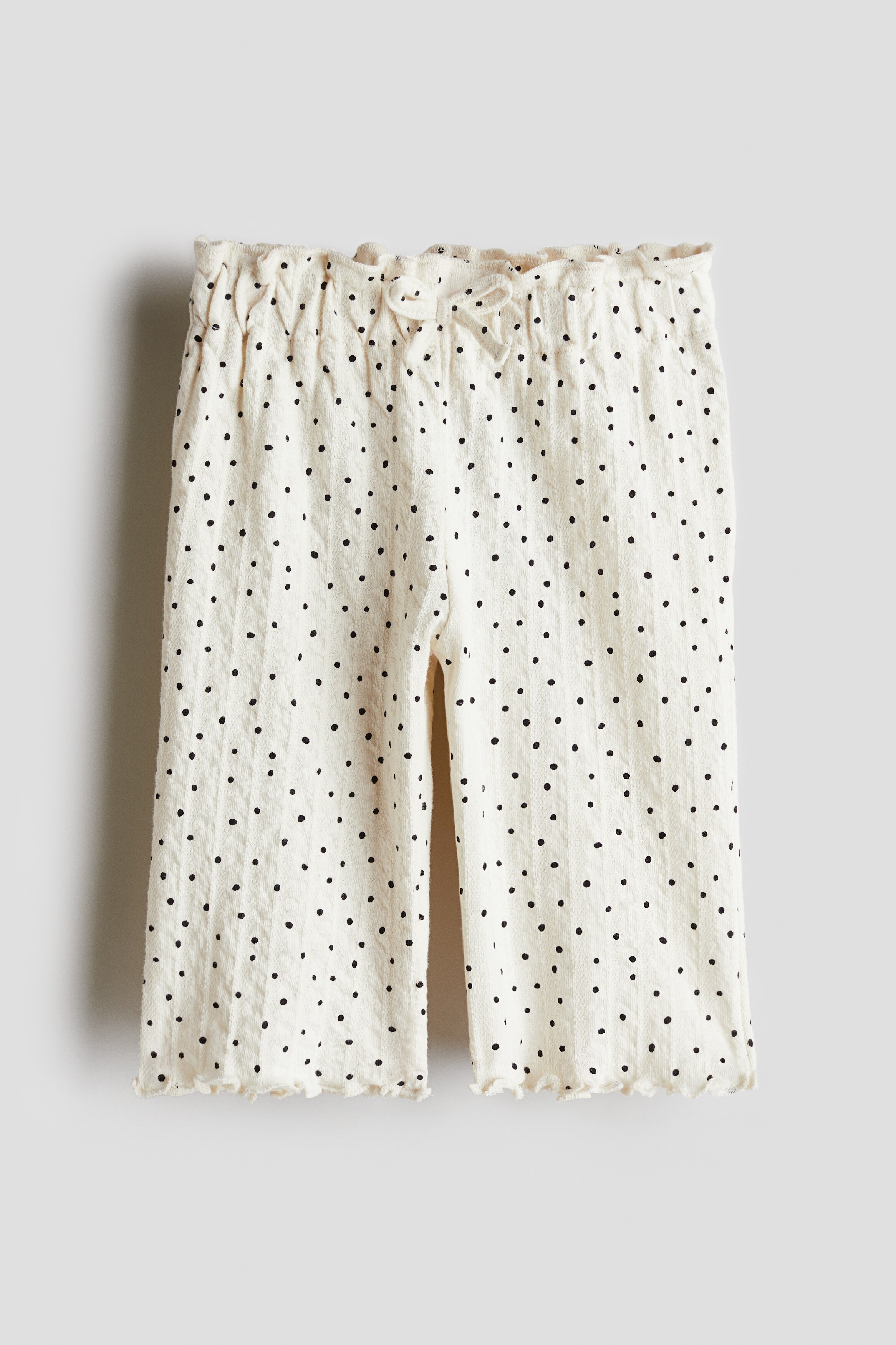 Брюки из текстурированного хлопка H&M