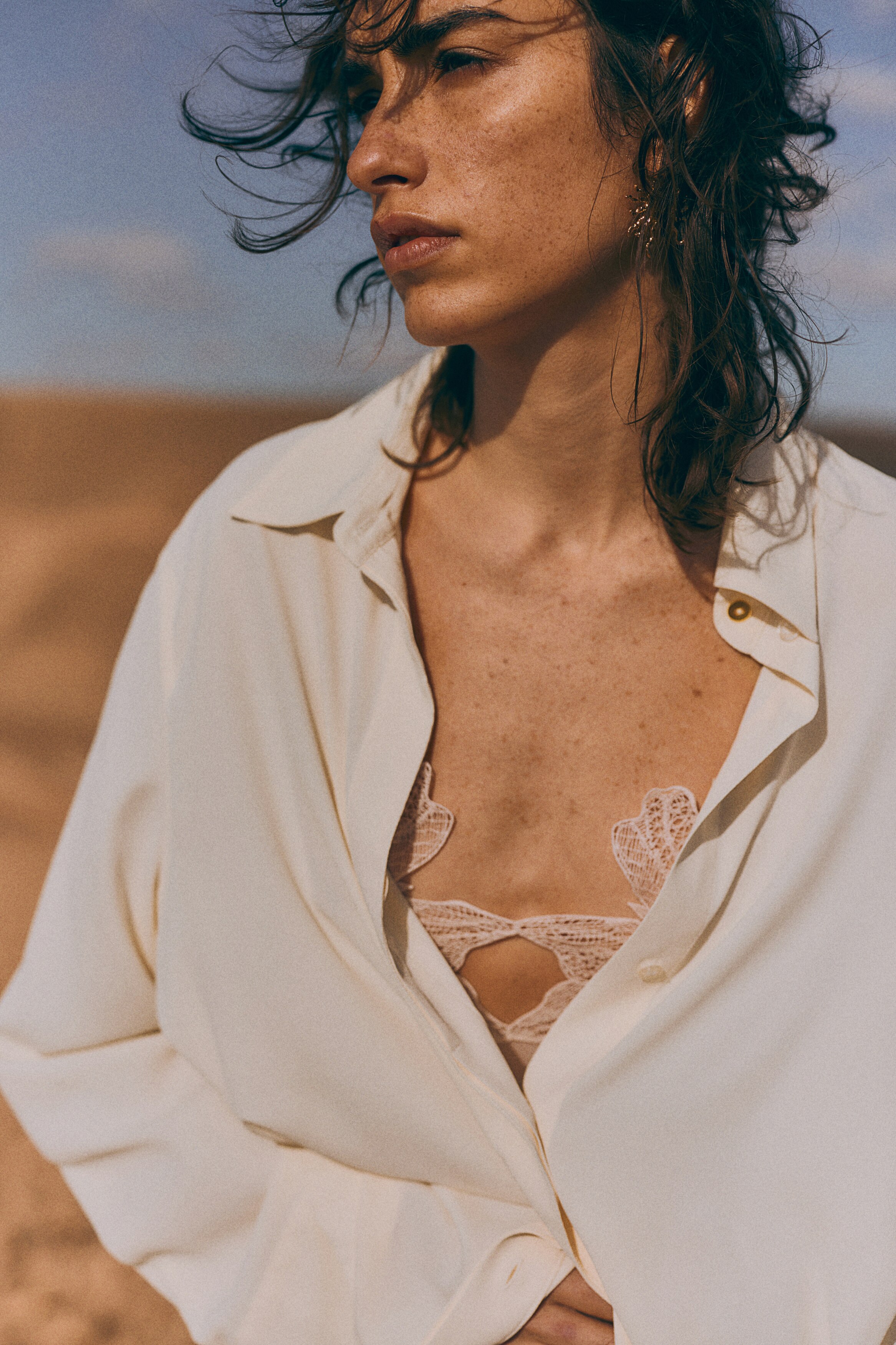 Рубашка из крепа H&M