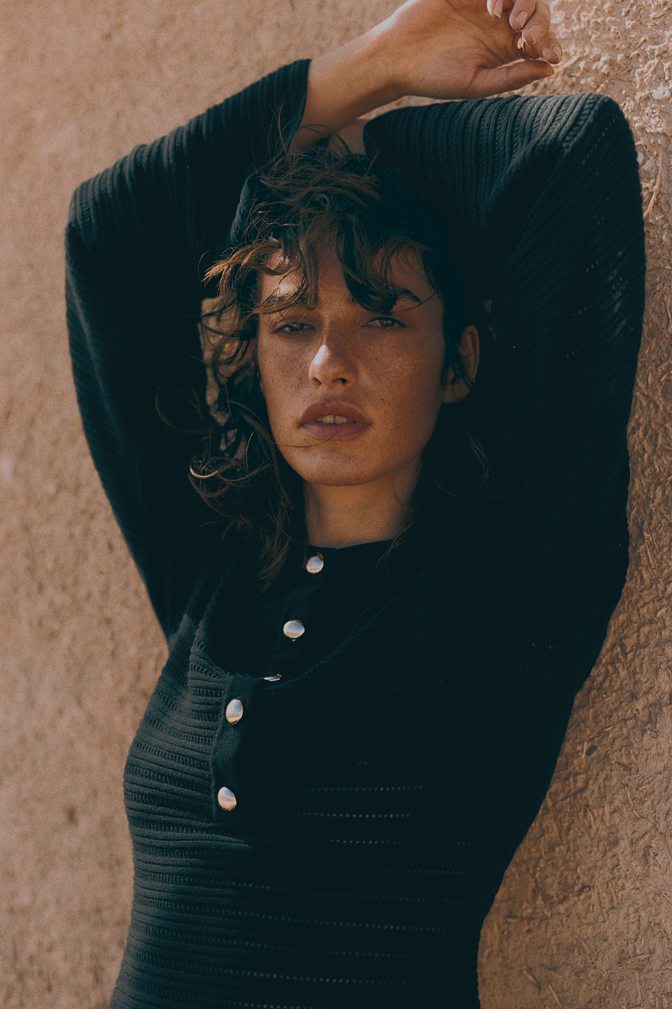 Трикотажное платье H&M Pointelle