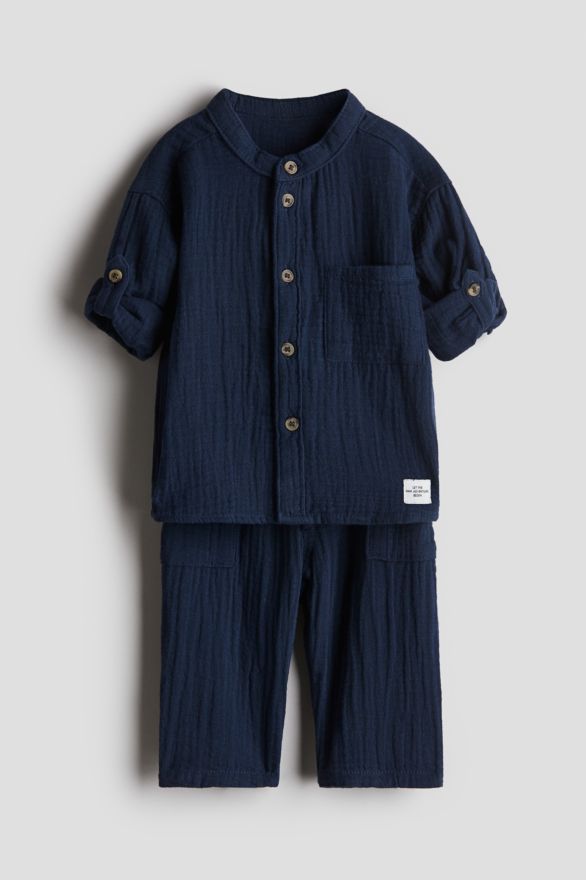 Комплект из хлопкового муслина H&M из 2 частей