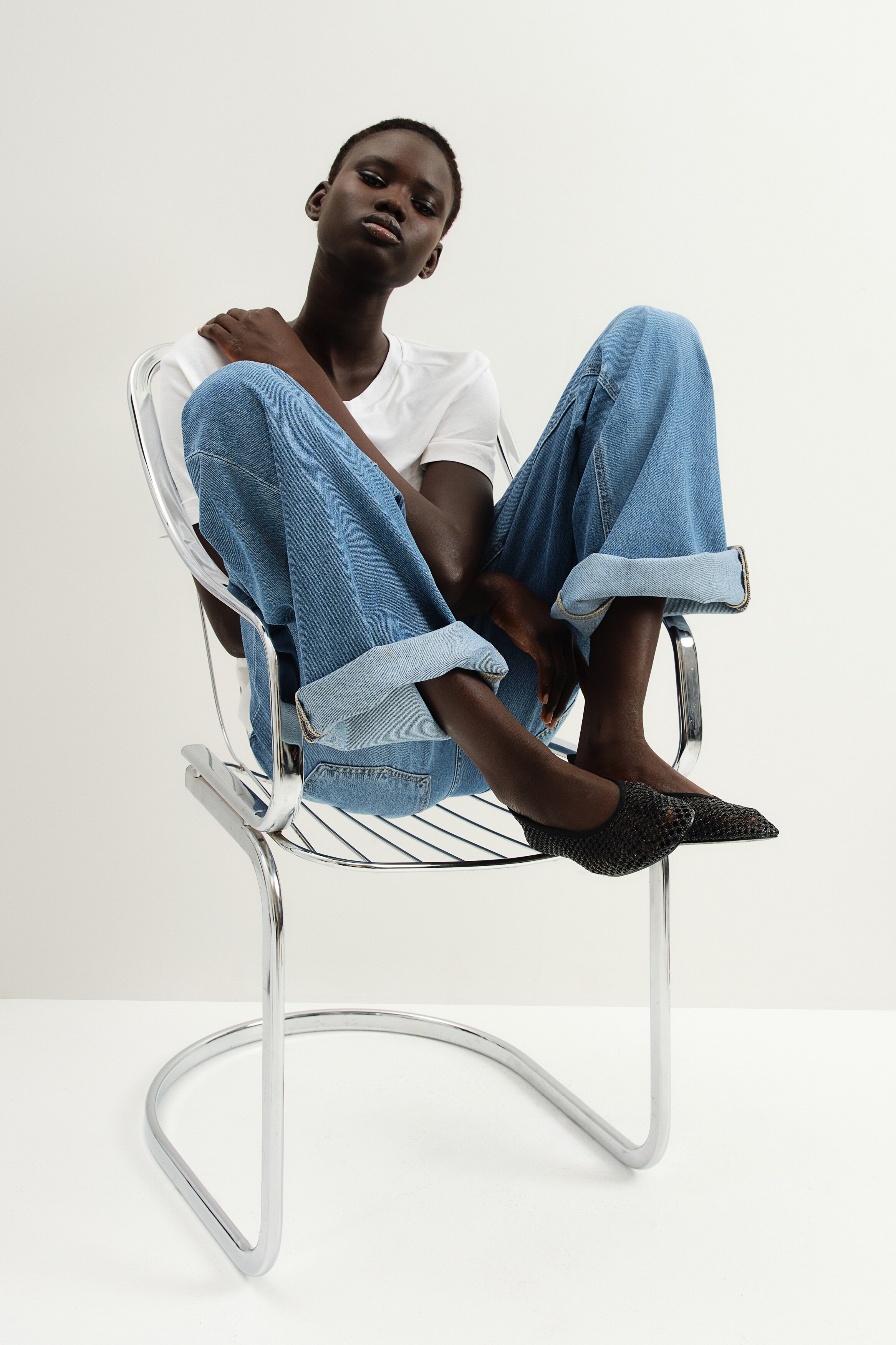 Плетеные балетки H-M на плоской подошве 5690₽