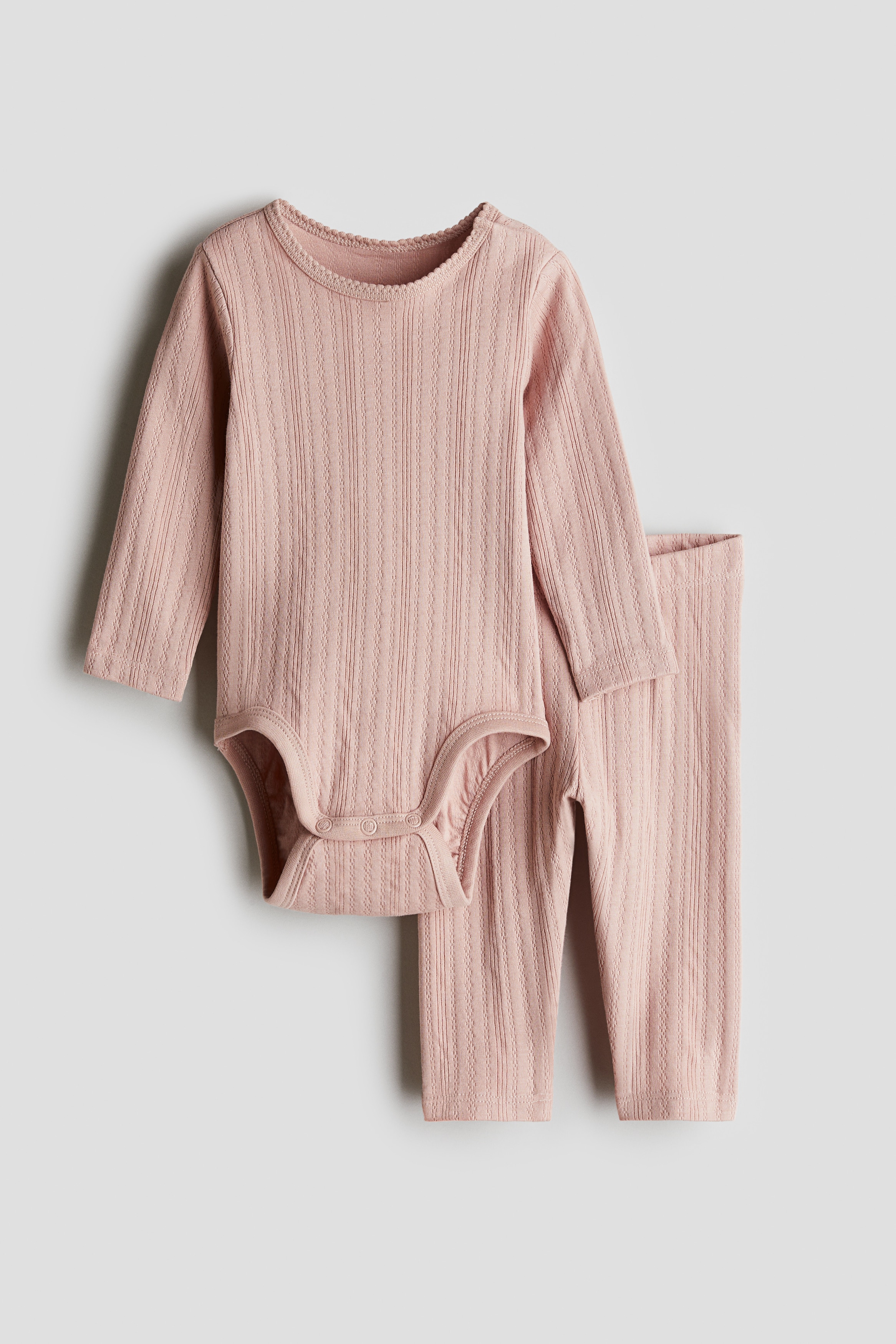 Хлопковый комплект Pointelle H&M из 2 предметов