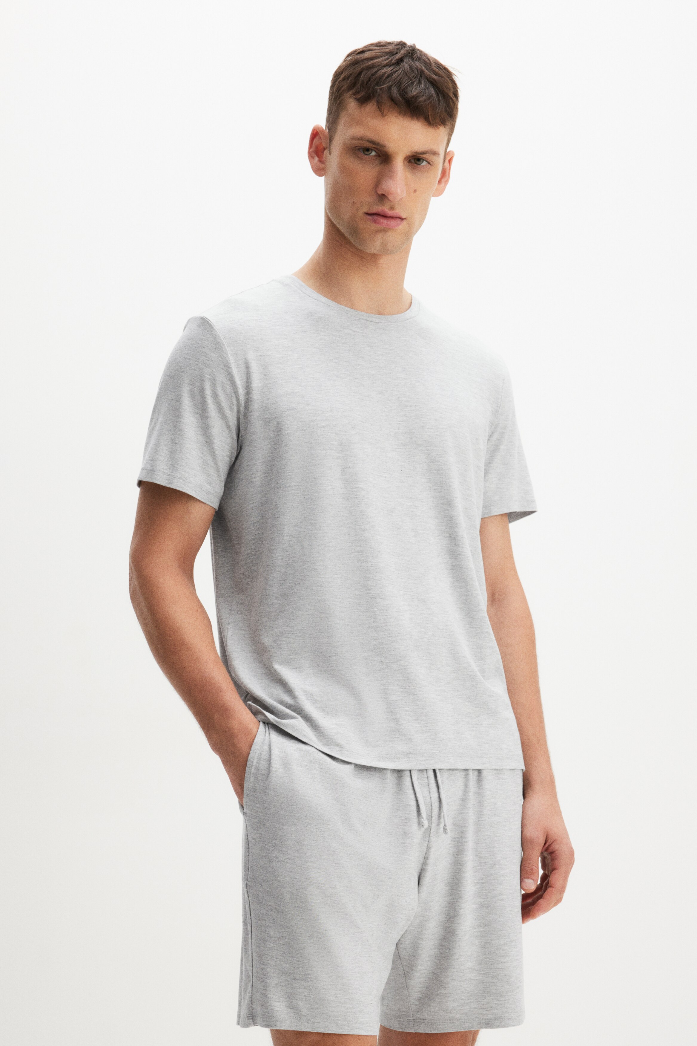 Пижамная футболка и шорты из джерси H&M