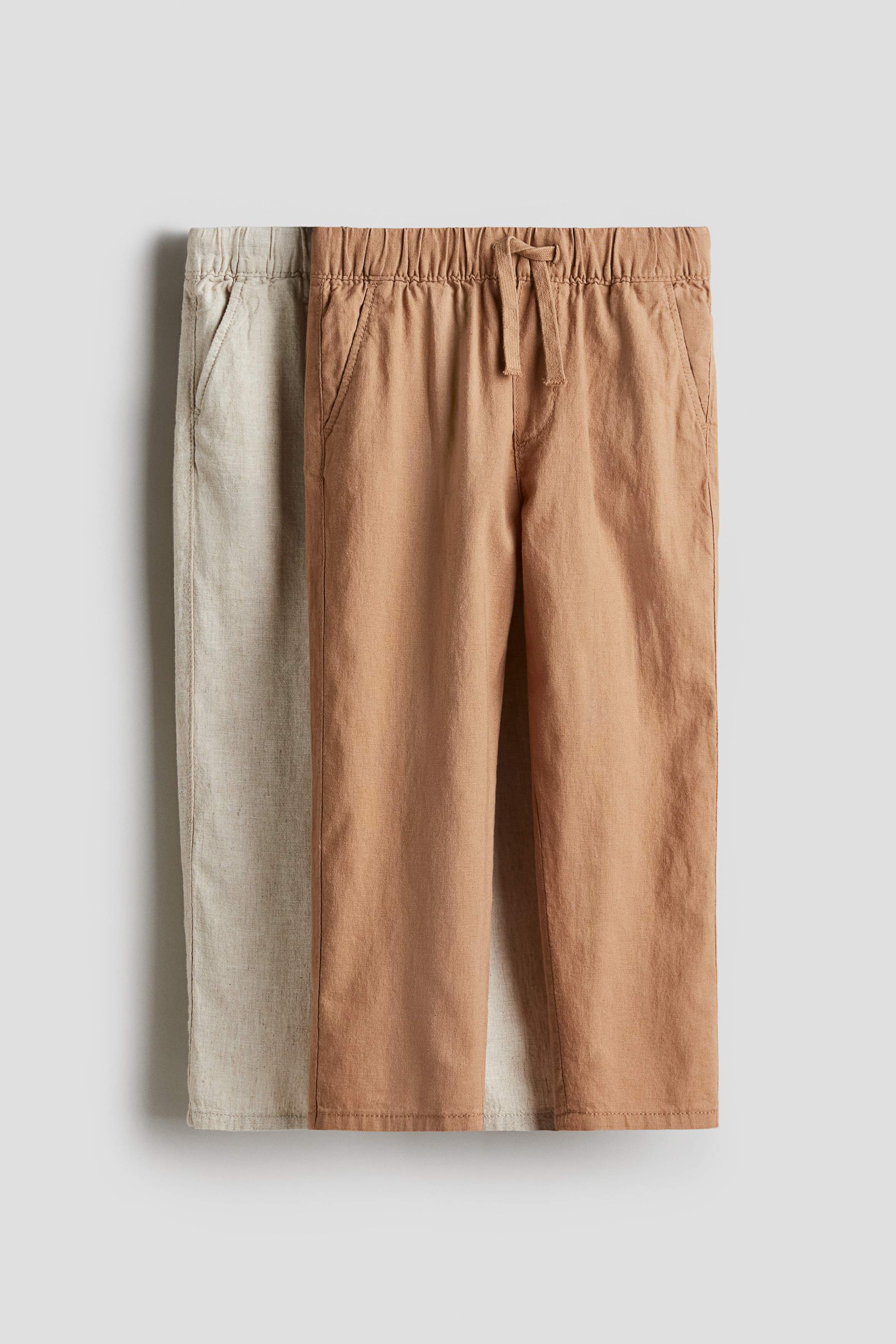 Брюки из льняной смеси H&M в 2-х упаковках