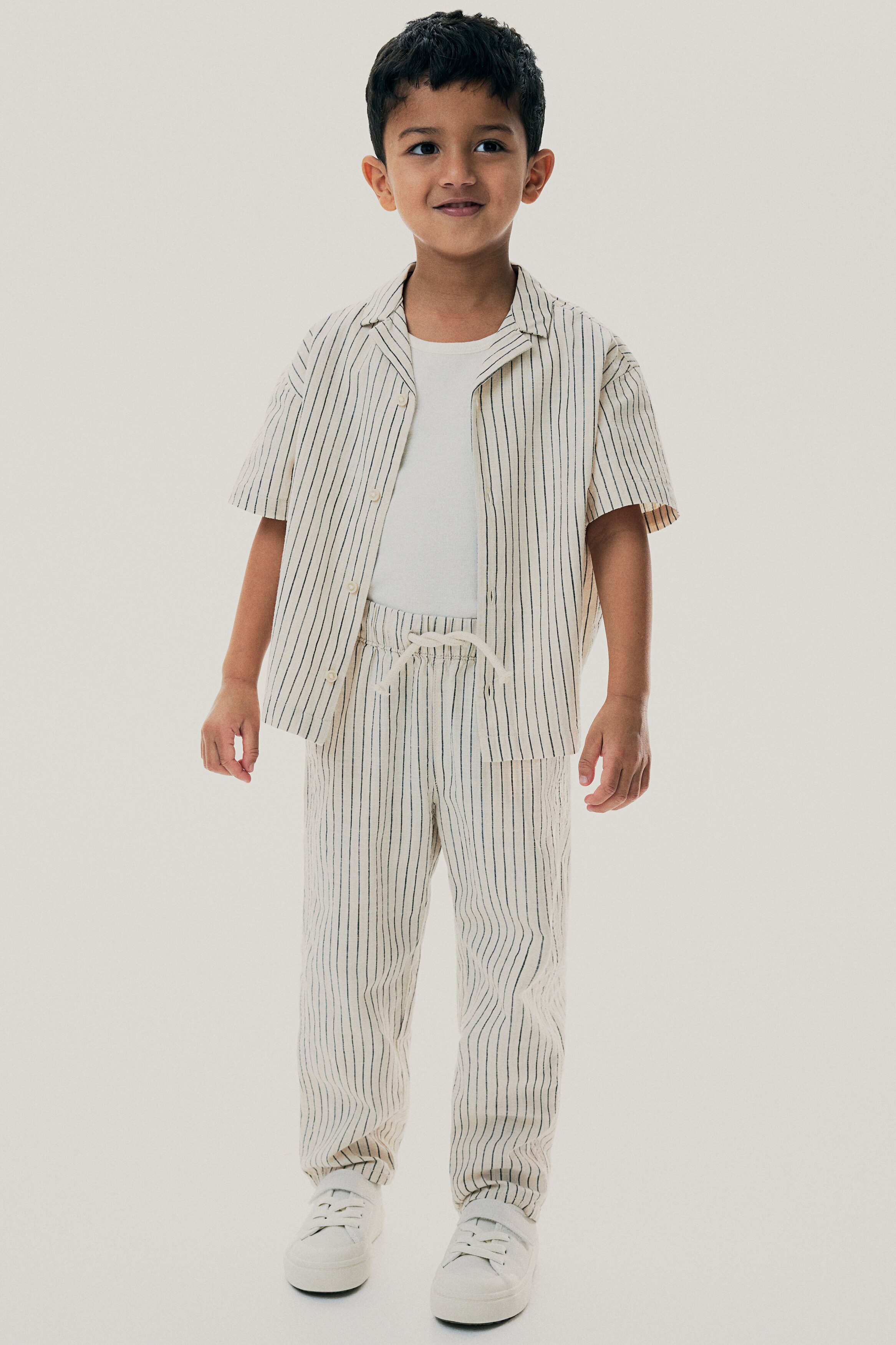 Брюки из льняной смеси H&M