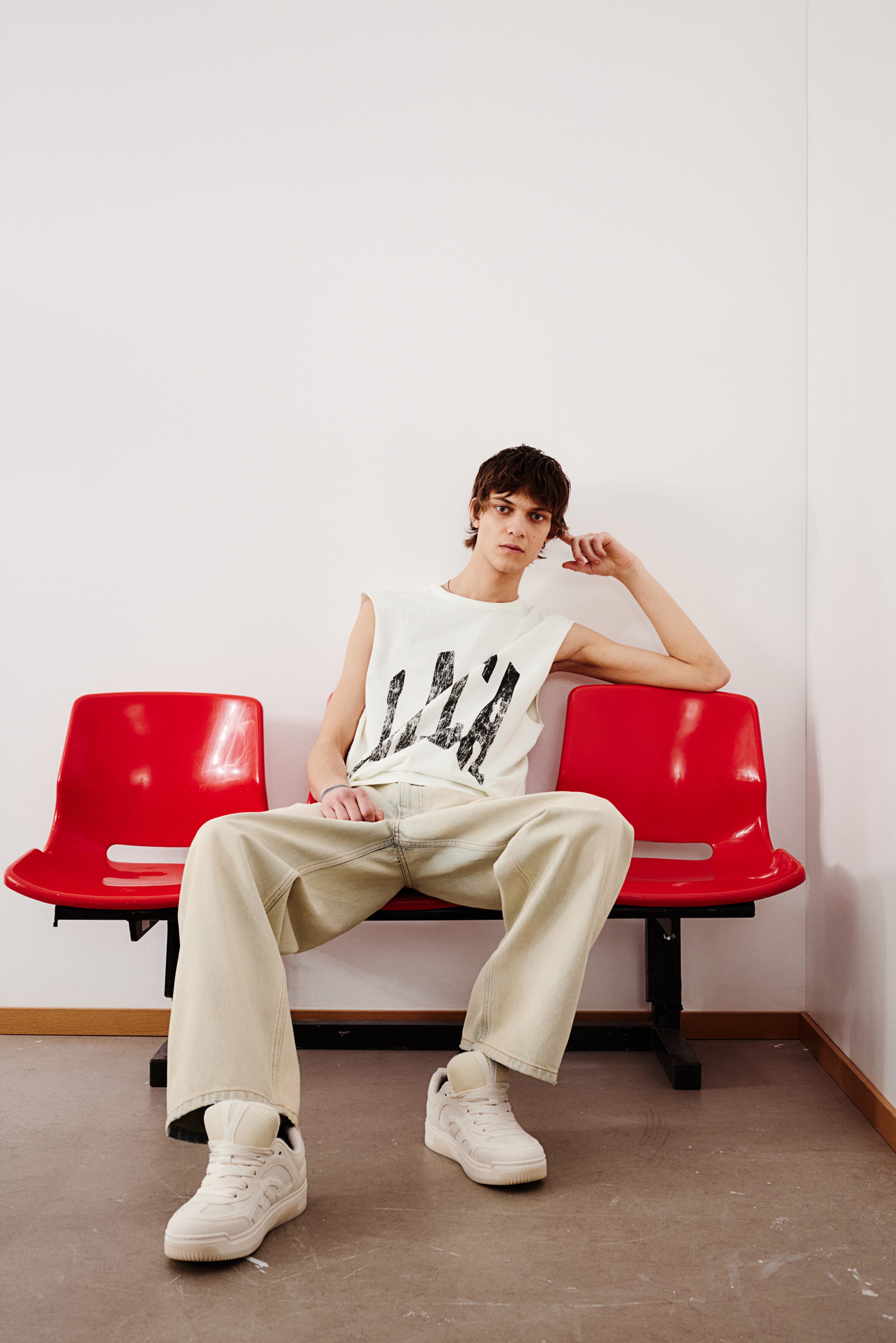 Майка свободного кроя с принтом от H-M 4790₽