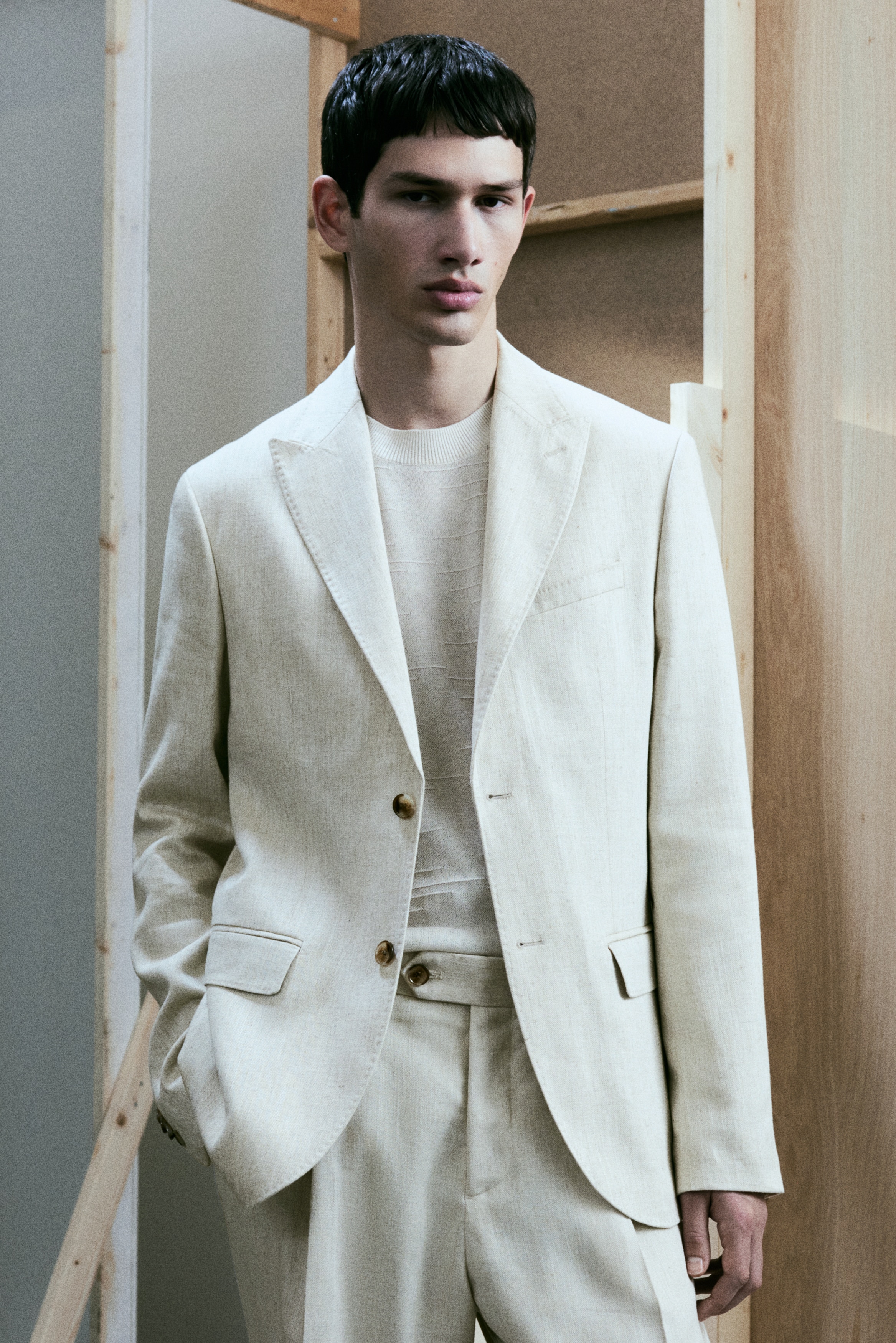 Куртка из льняной смеси обычного кроя от H-M 20690₽