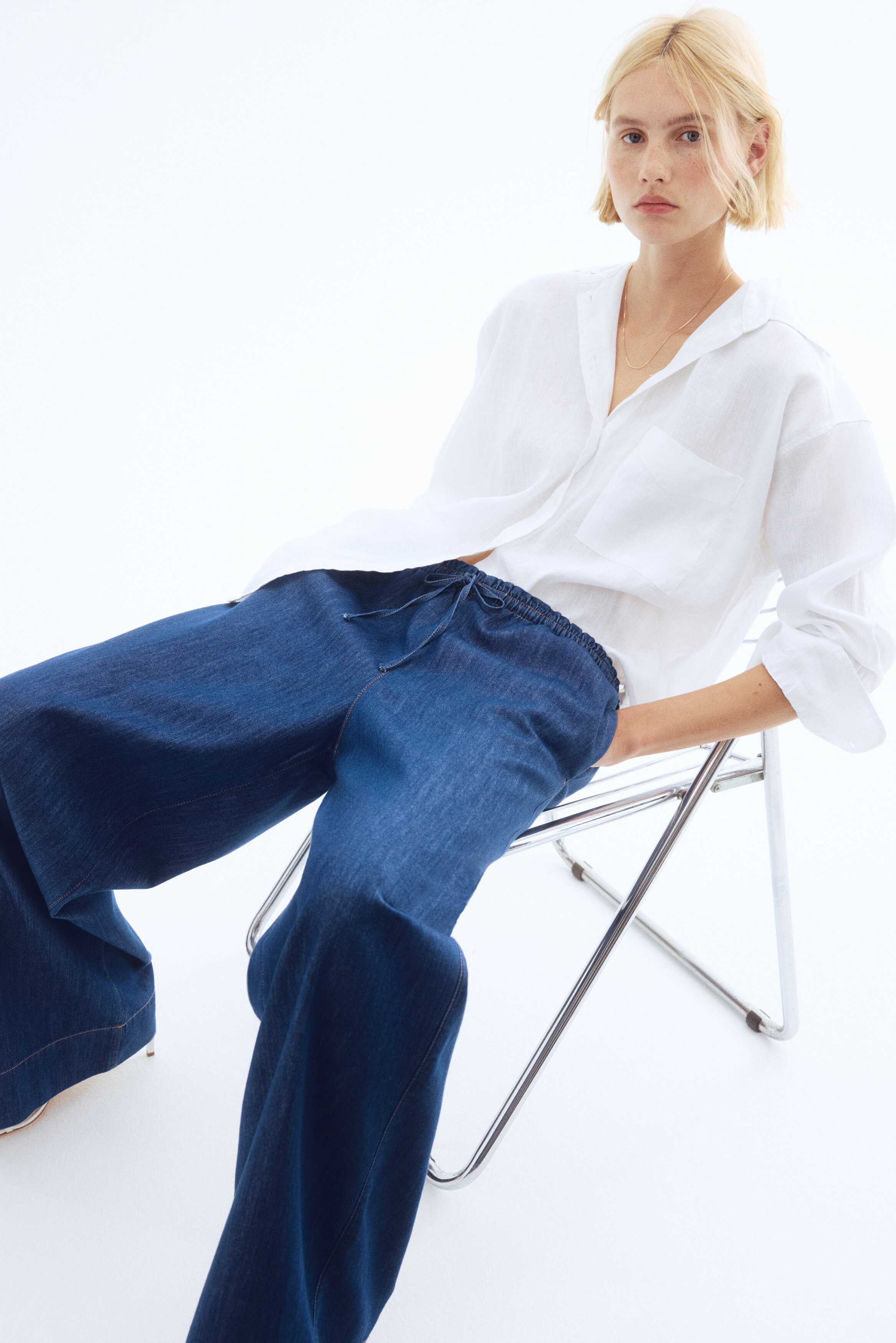 Джинсовые брюки-трансформеры H&M