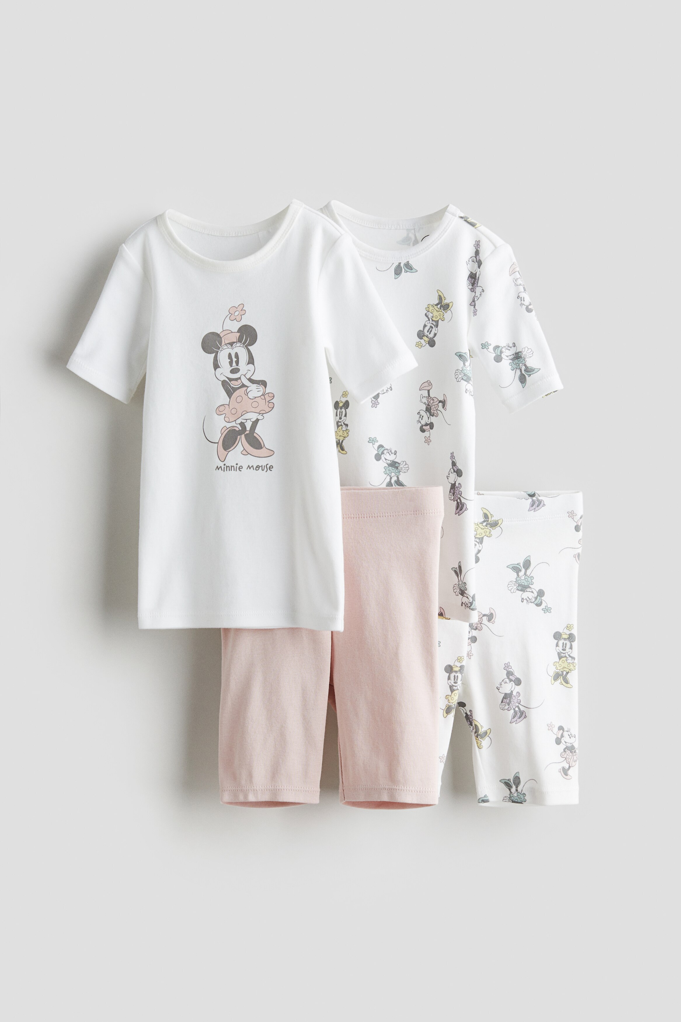 Хлопчатобумажная пижама H&M из 2-х комплектов