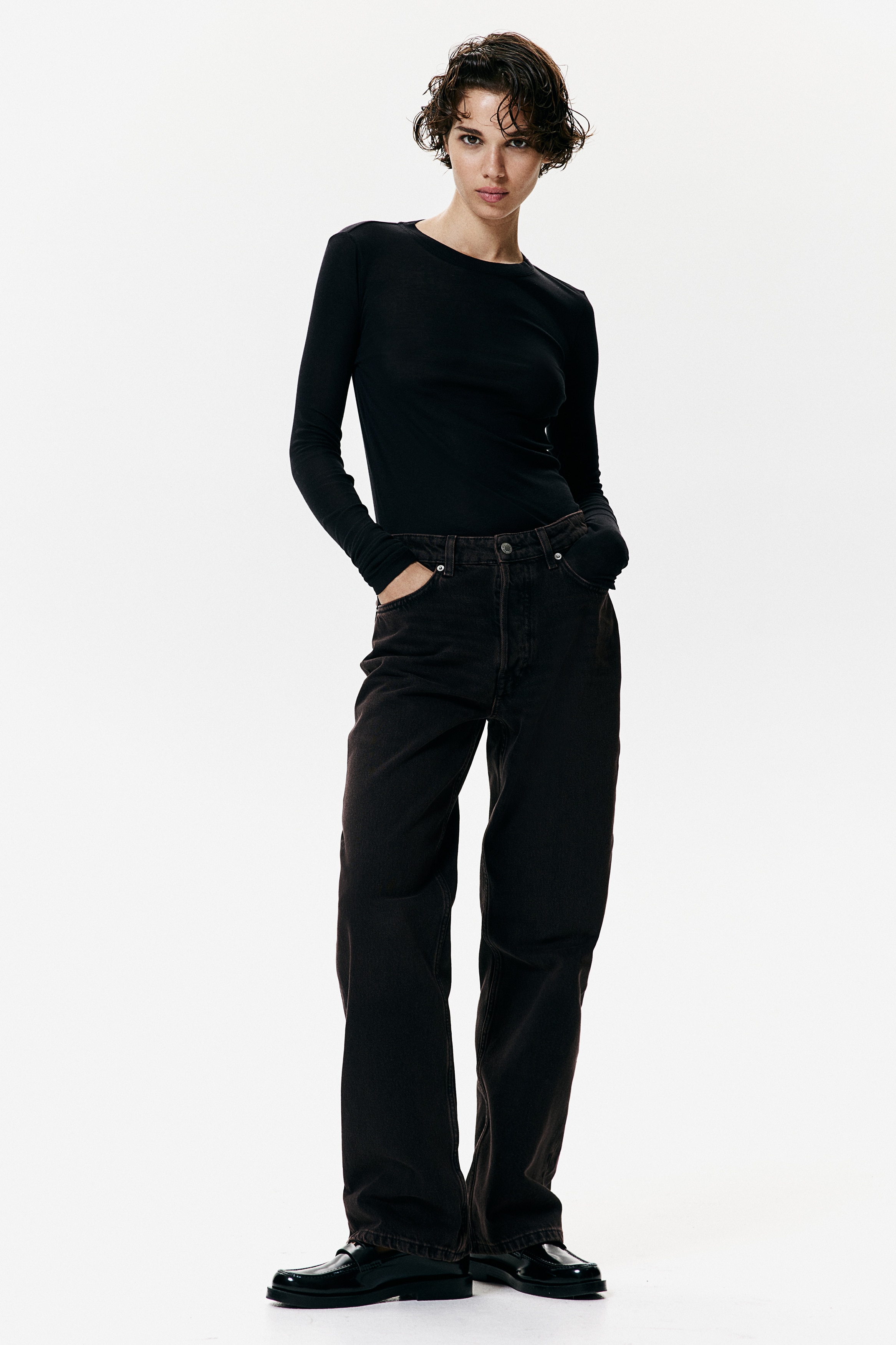 Обычные прямые джинсы H&M