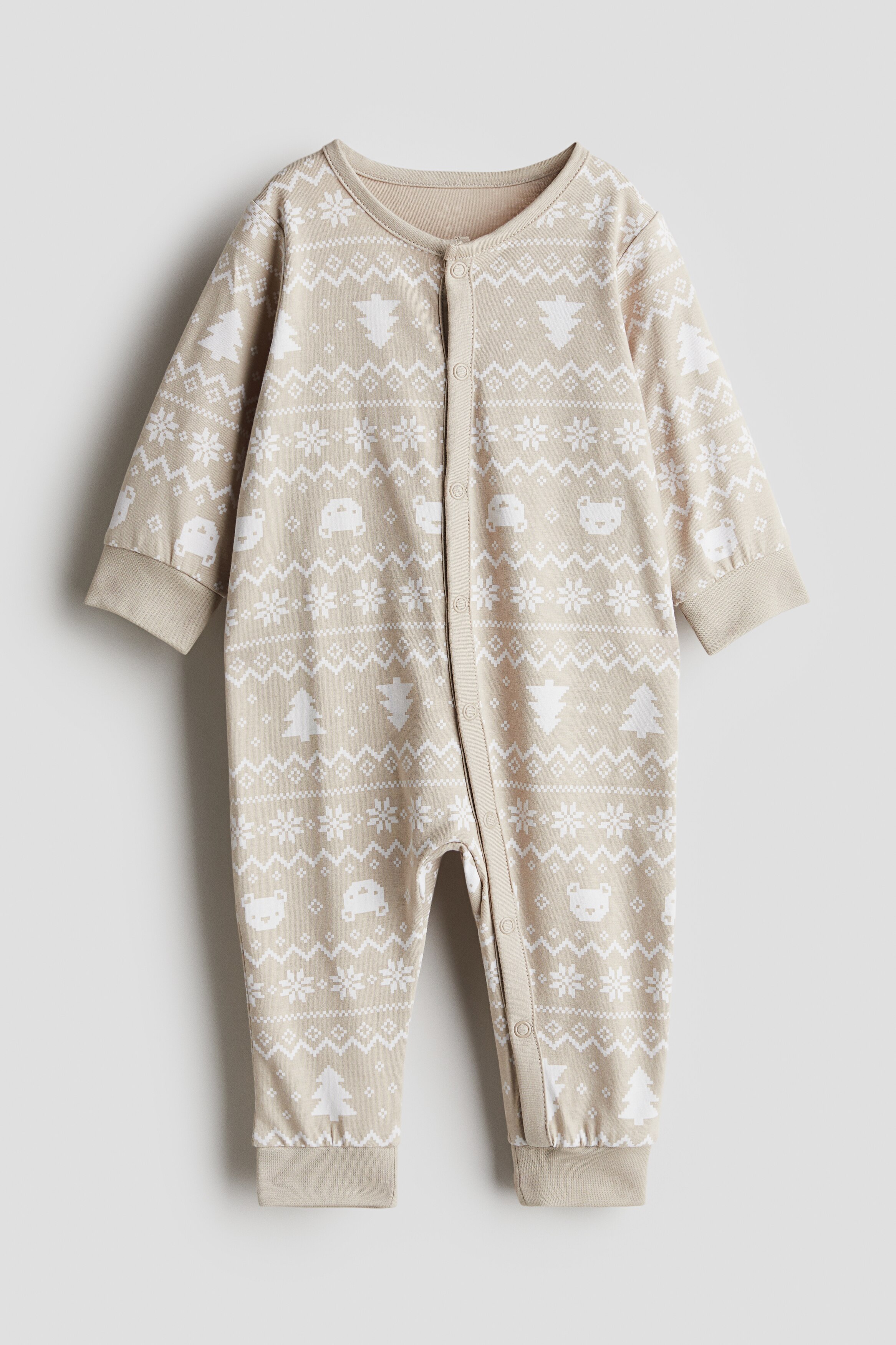 Light beige/patterned