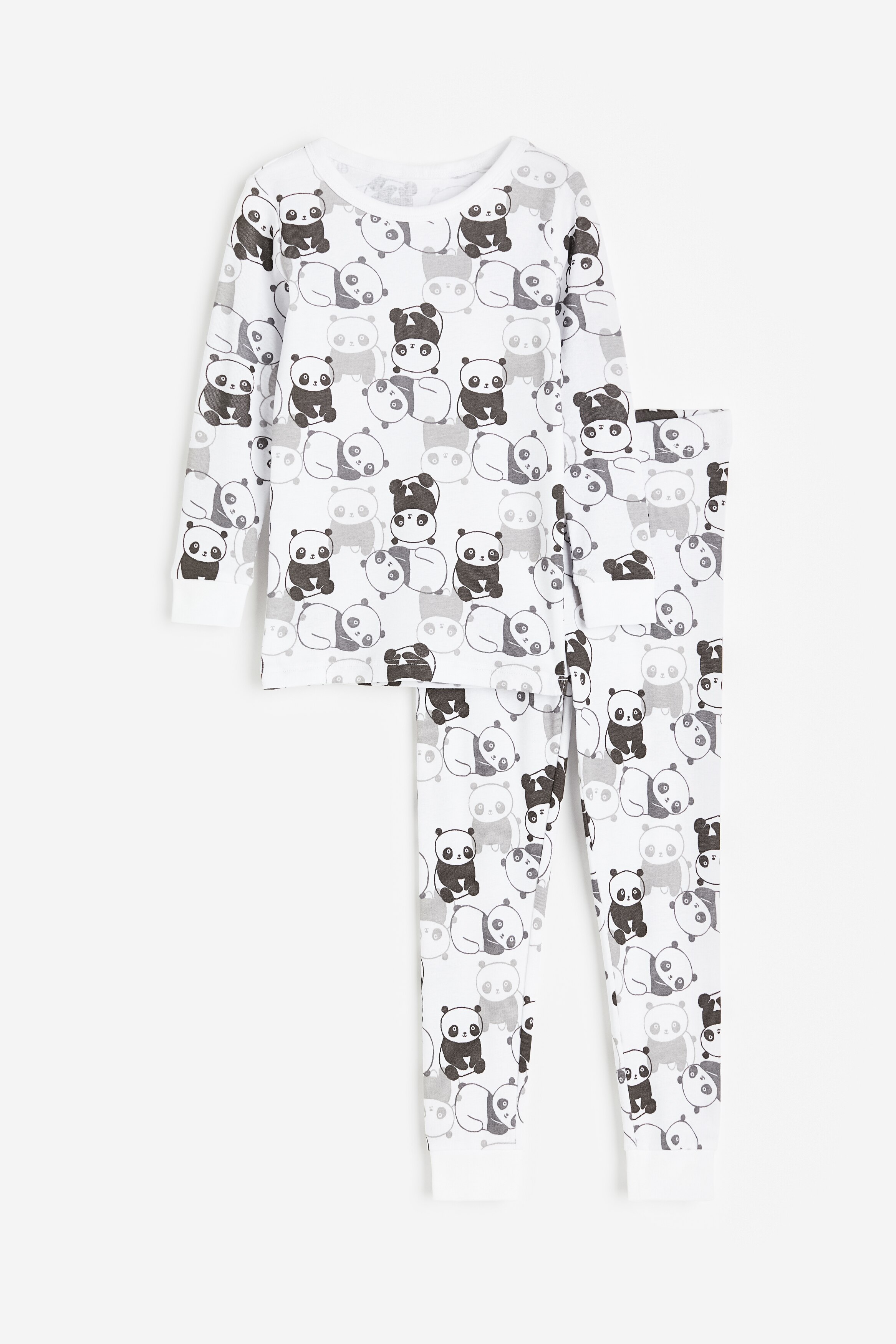 Пижама из плотного хлопка с принтом от H&M