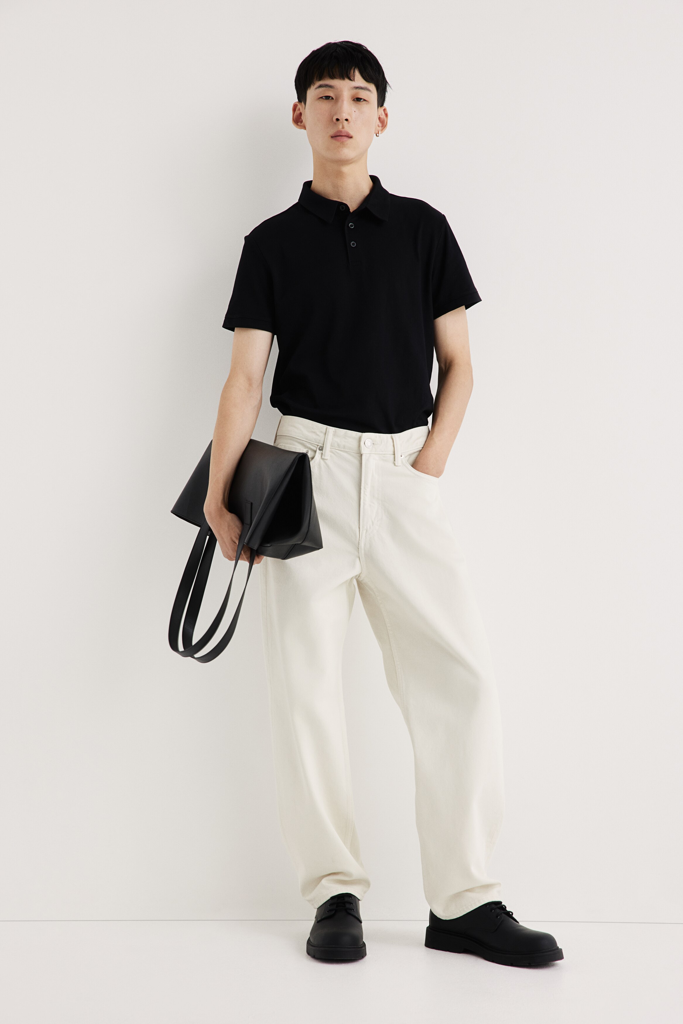 Рубашка-поло H&M COOLMAX Slim Fit