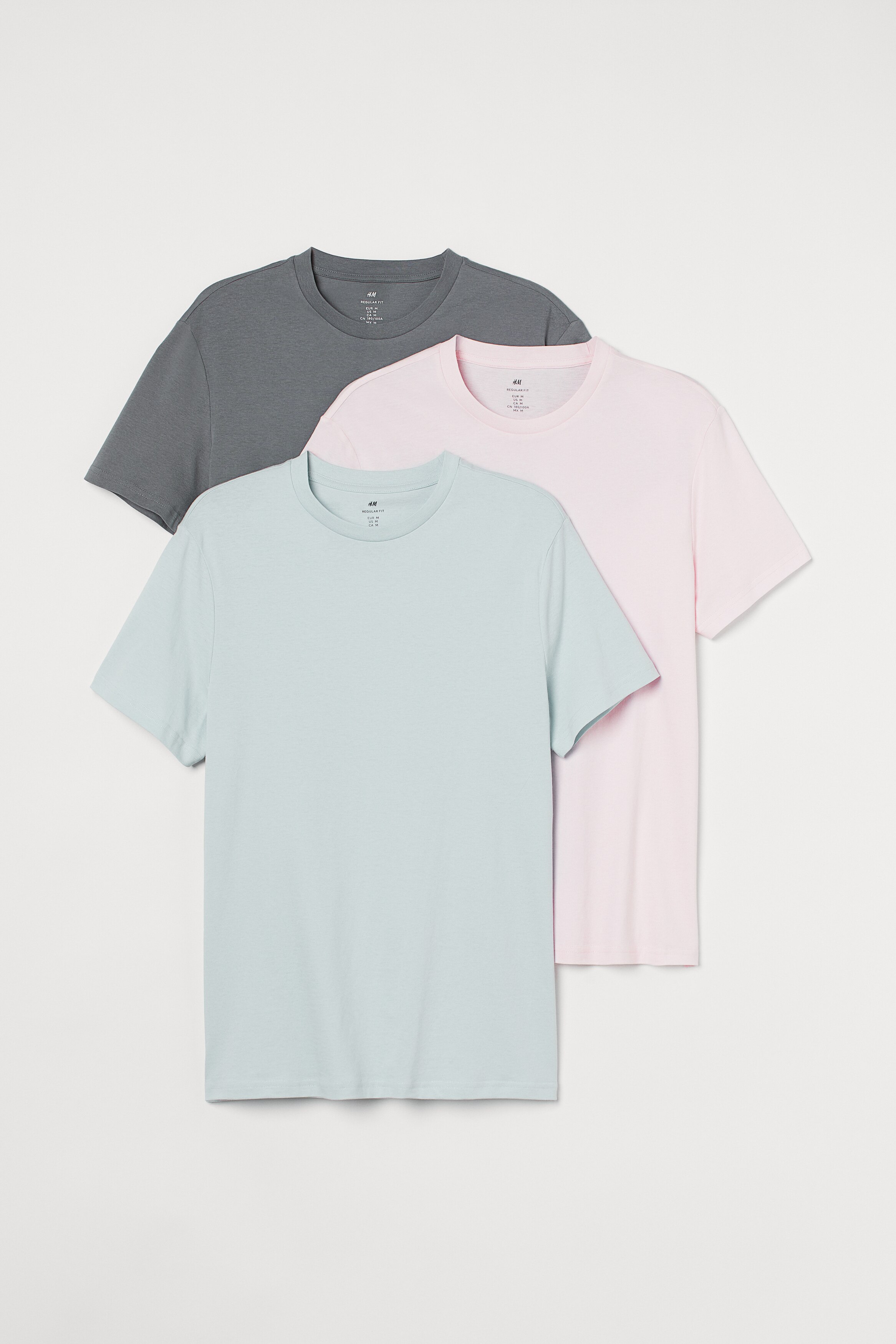 Light pink/light blue/gray
