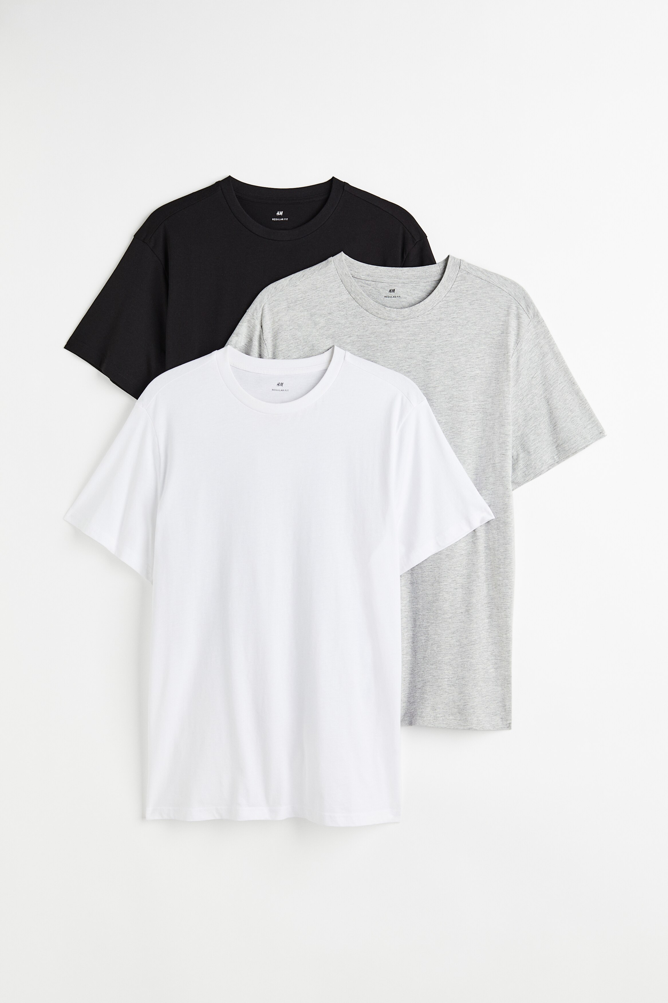 White/black/gray melange