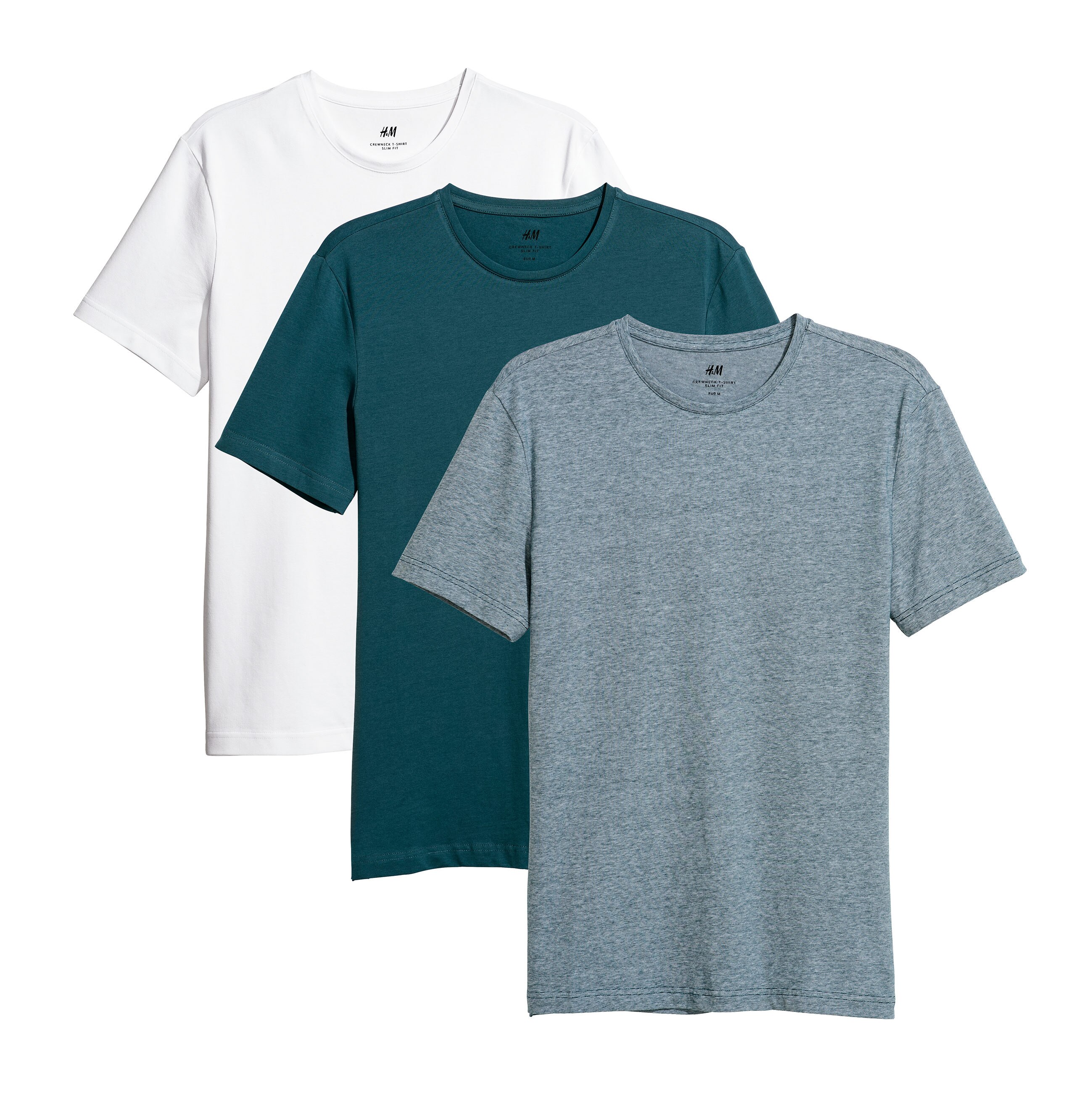 Футболки H&M Slim Fit в 3-х упаковках