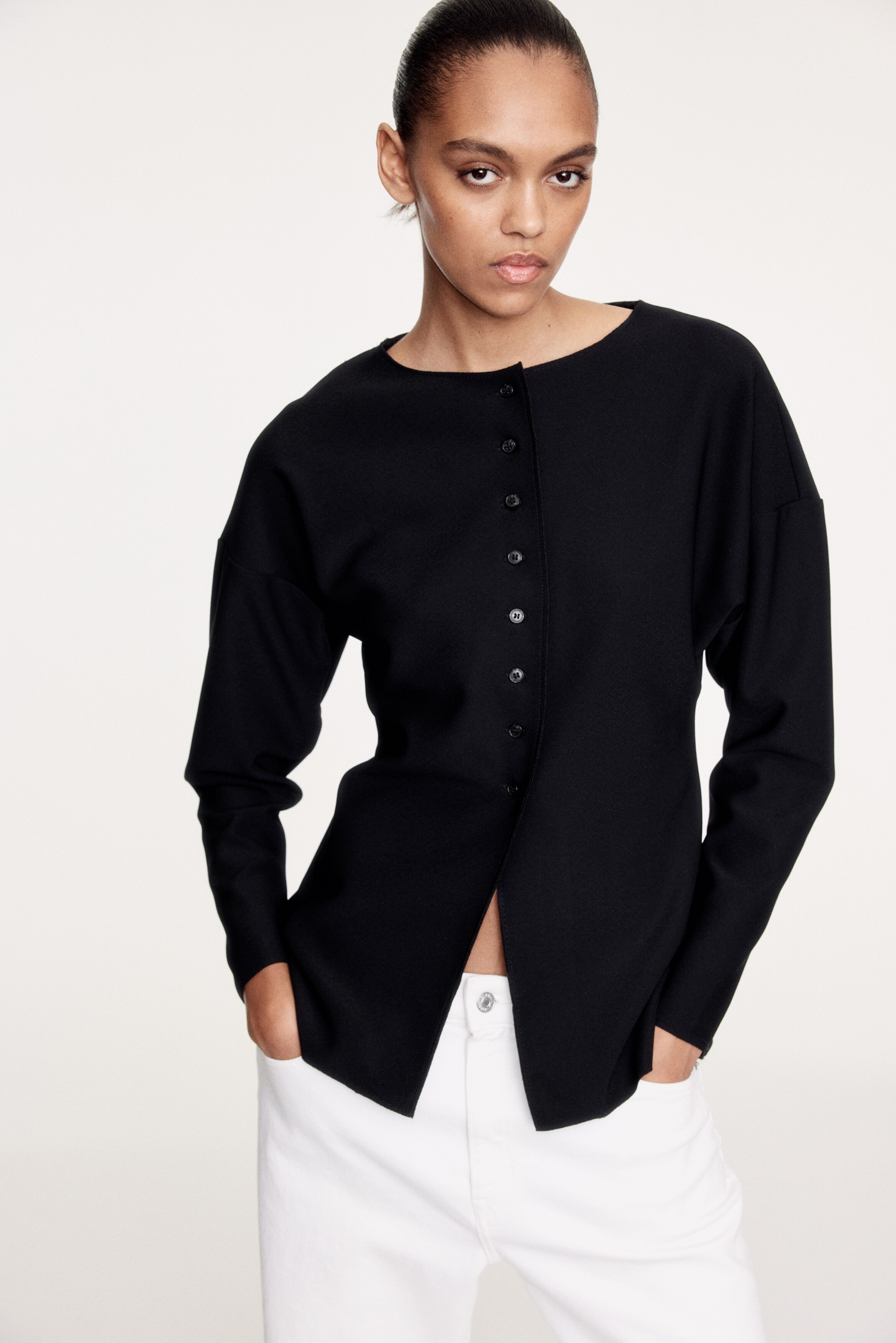 Кардиган H&M с завышенной талией