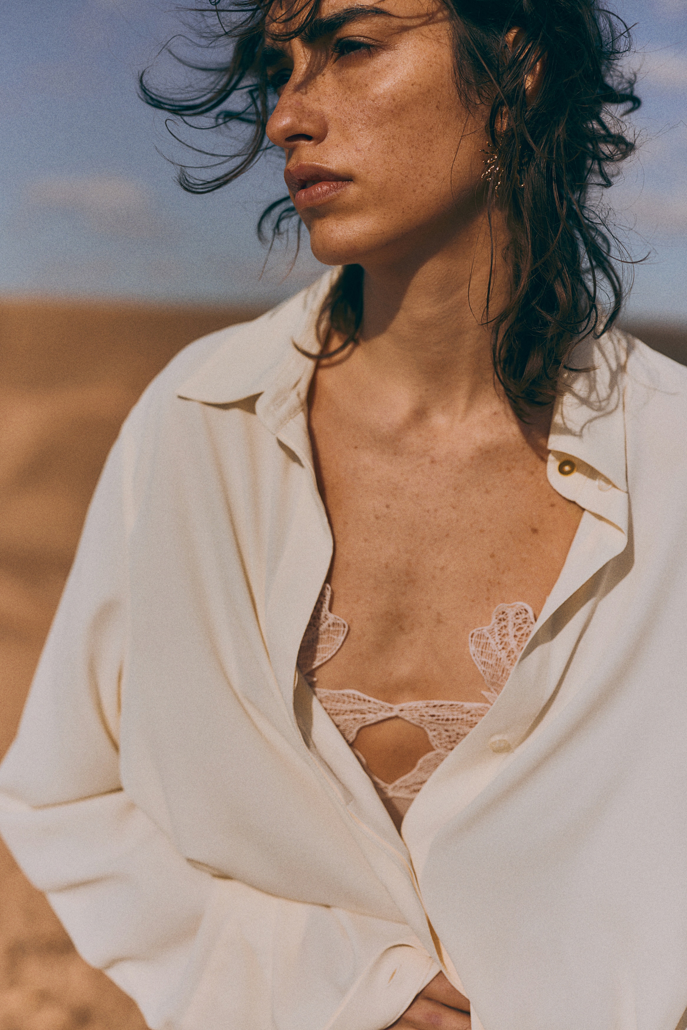 Рубашка из крепа H&M