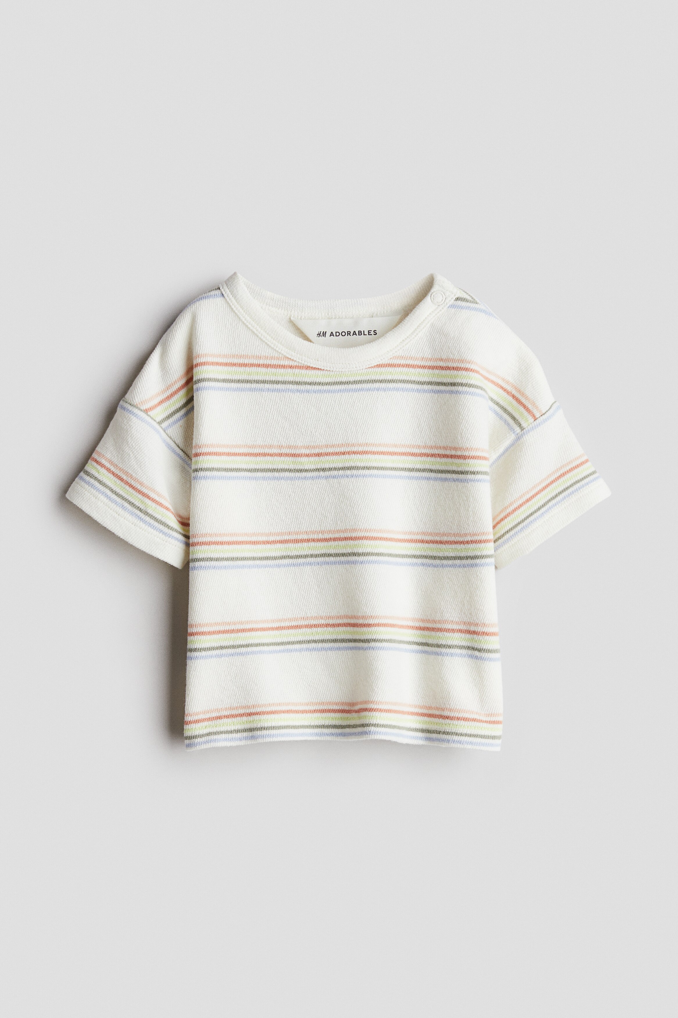 Хлопковая махровая футболка H&M