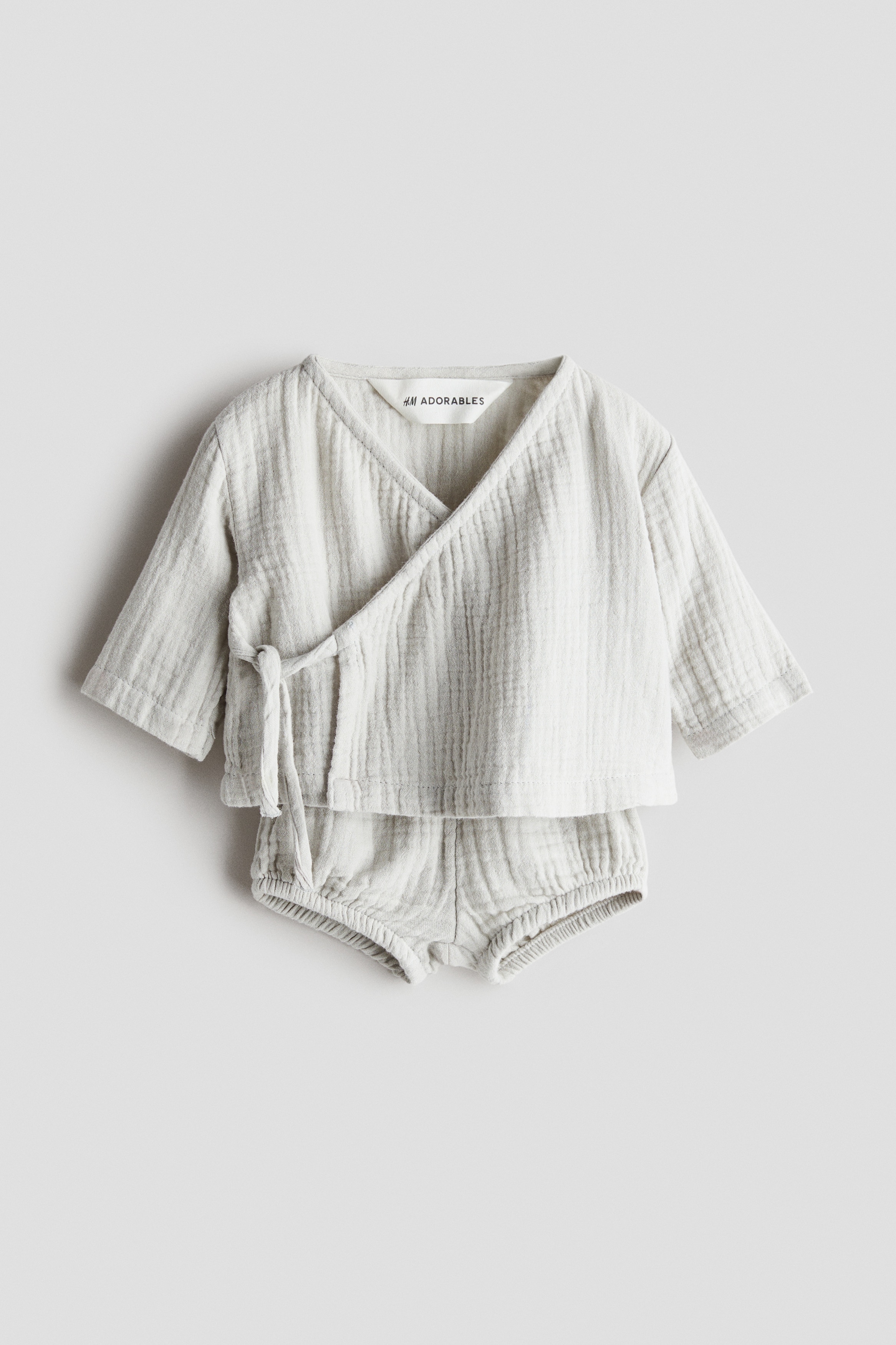 Комплект из хлопкового муслина H&M из 2 частей