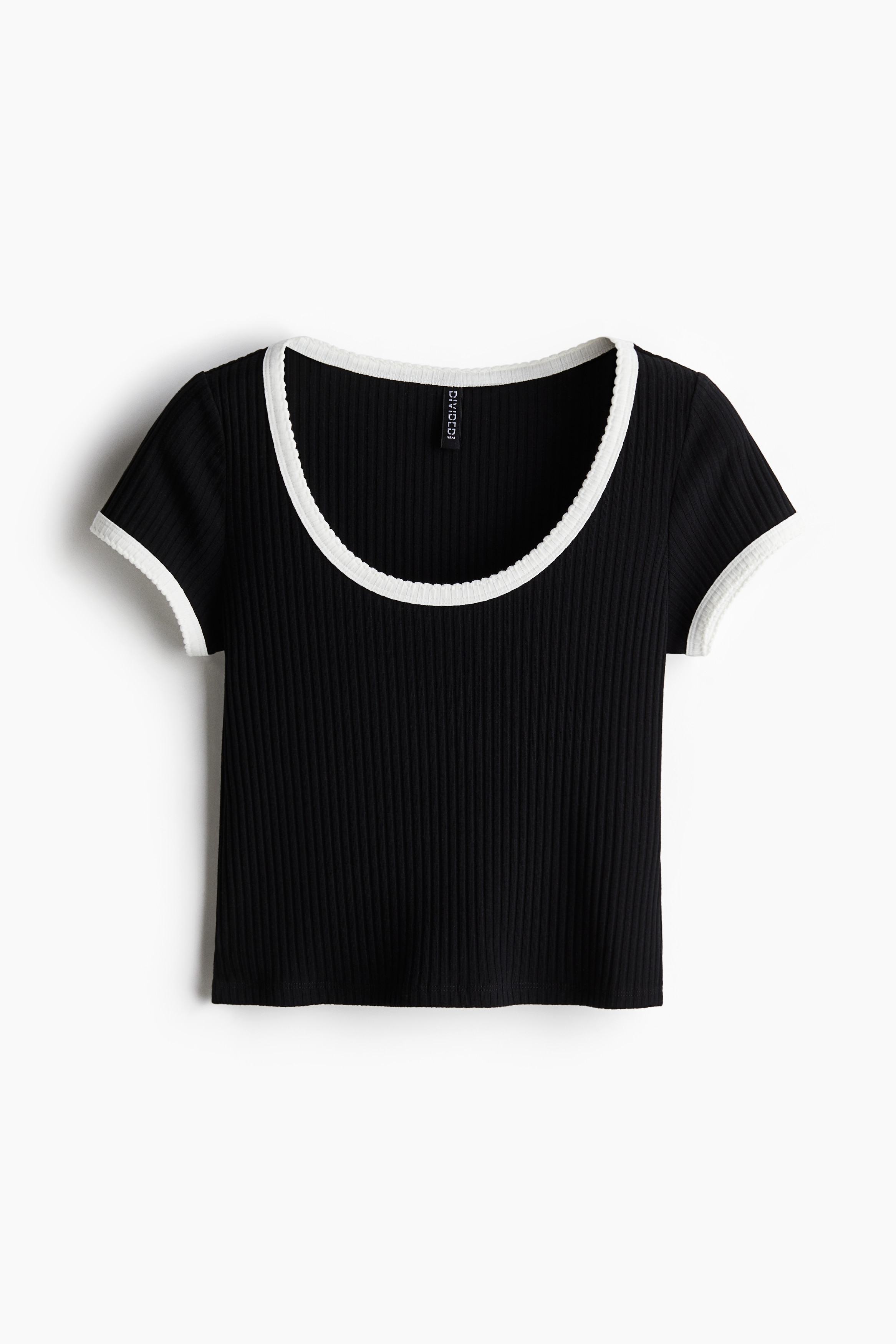 Футболка в рубчик с рисунком от H&M