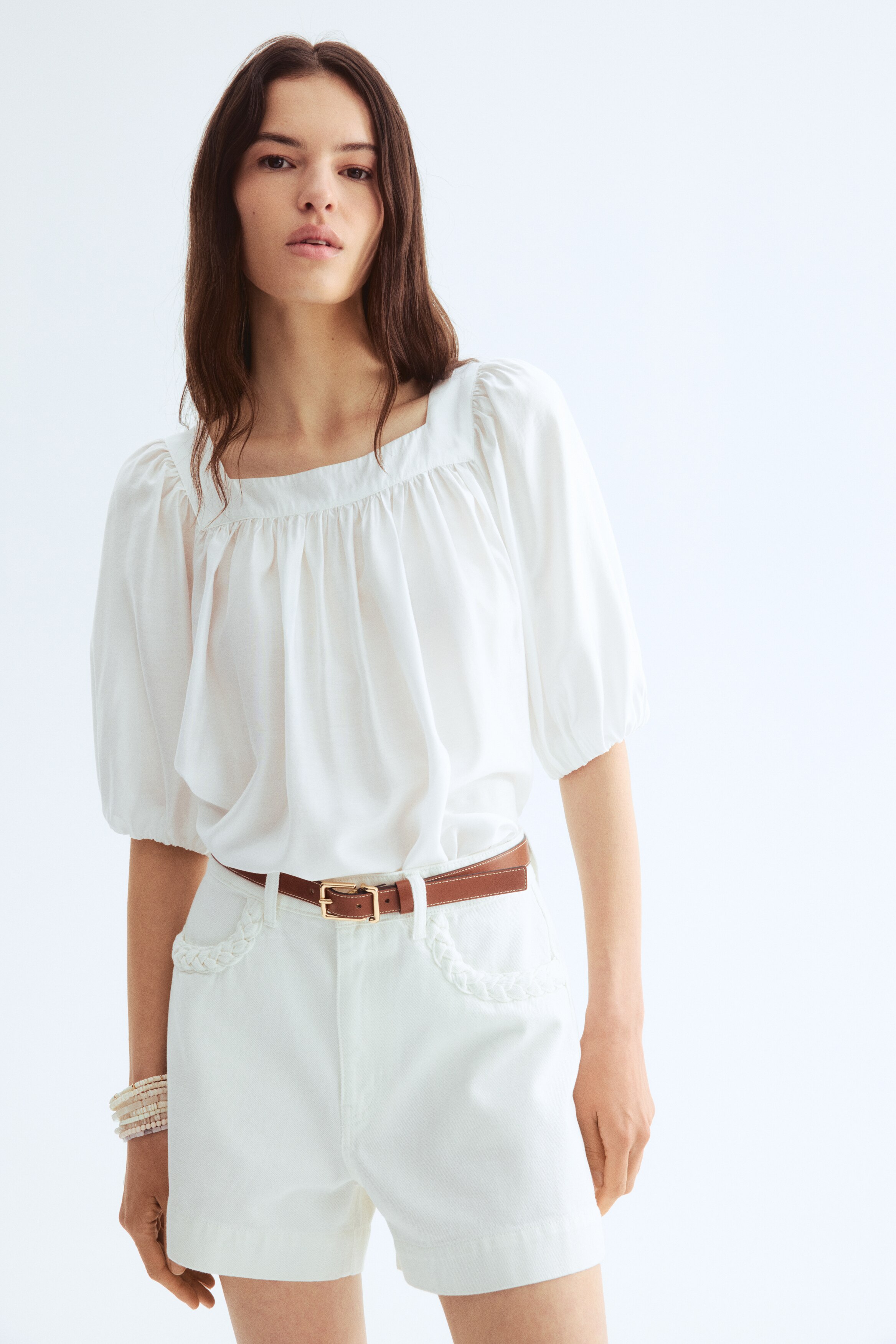 Блузка с воздушными рукавами от H&M