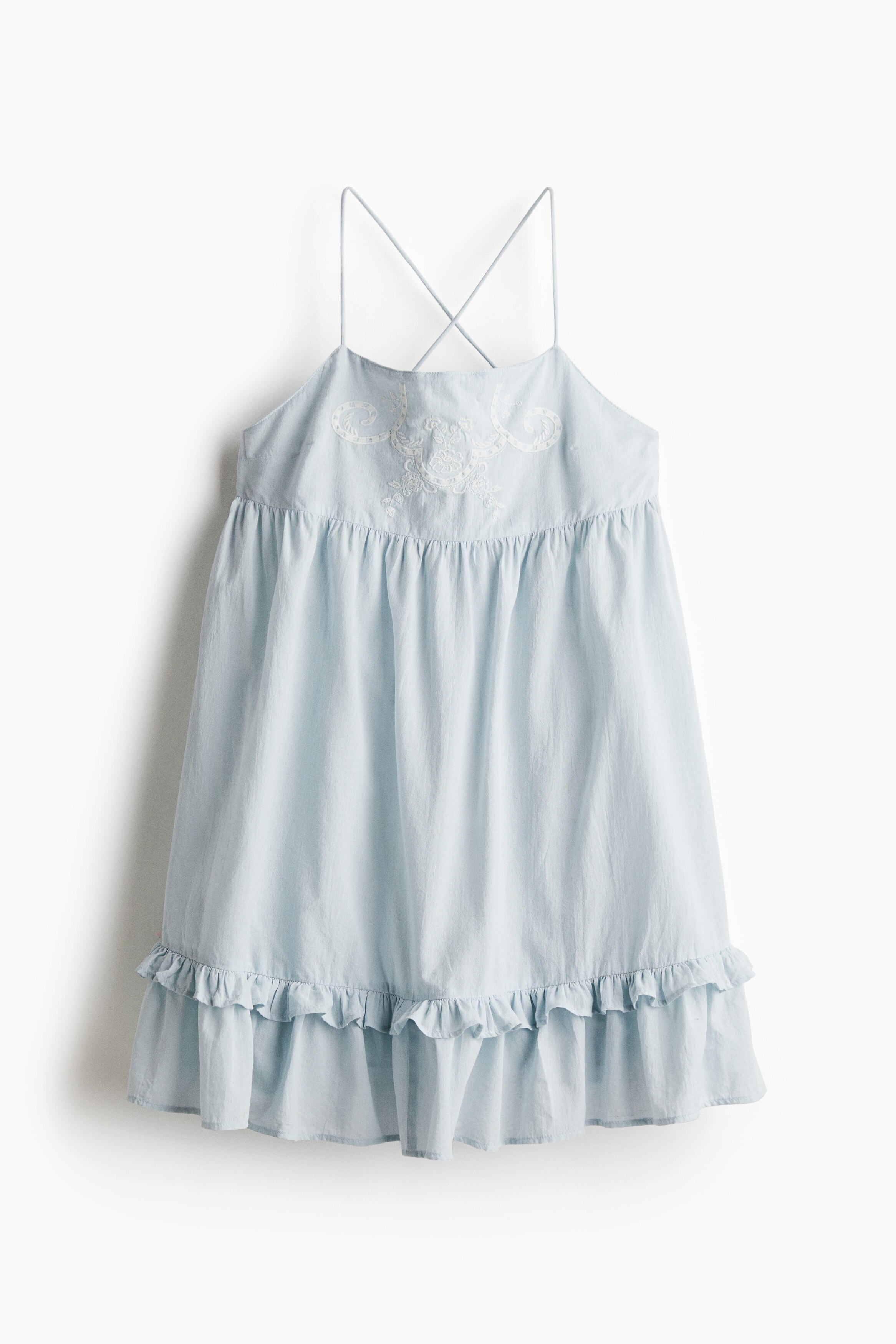 Хлопчатобумажное платье на бретельках от H&M