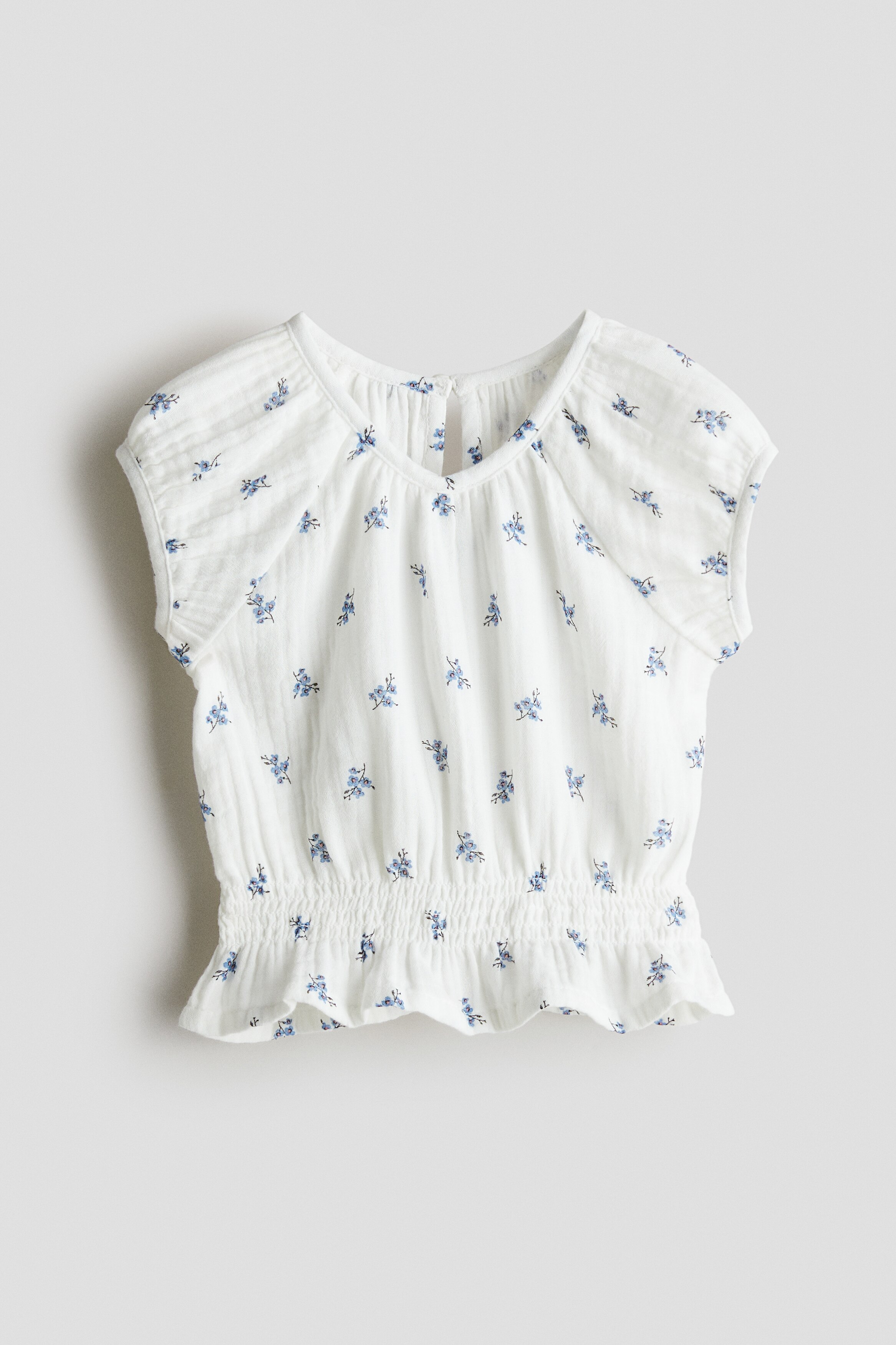 Хлопковый муслиновый топ H&M