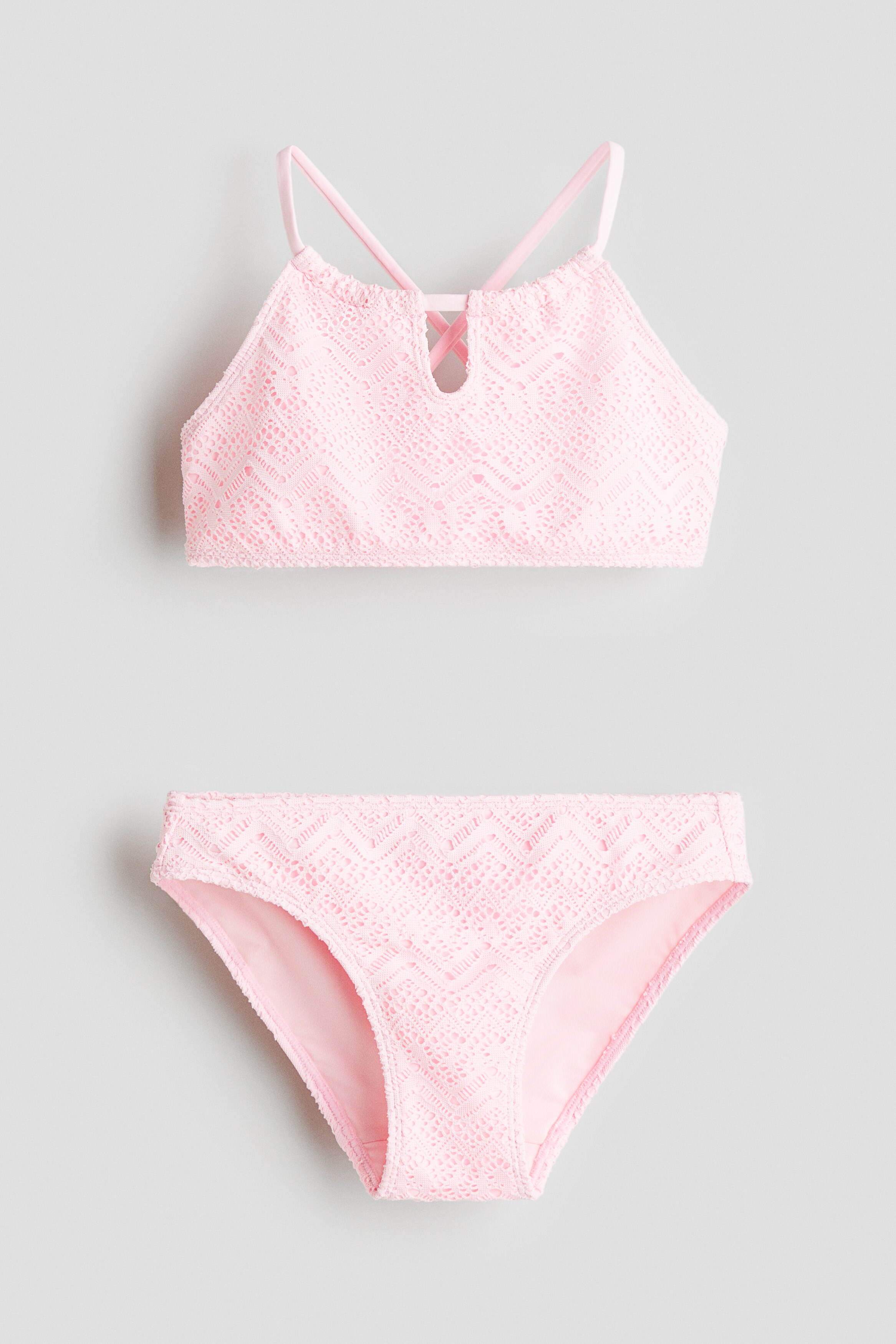 Раздельный купальник H&M, связанный крючком