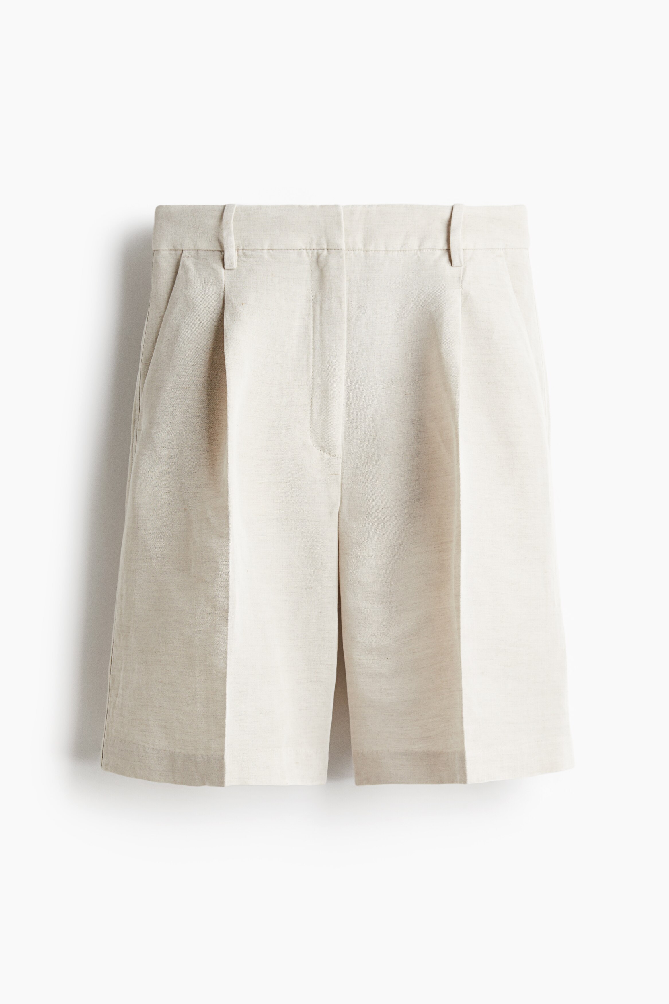 Шорты-бермуды из льняной смеси H&M